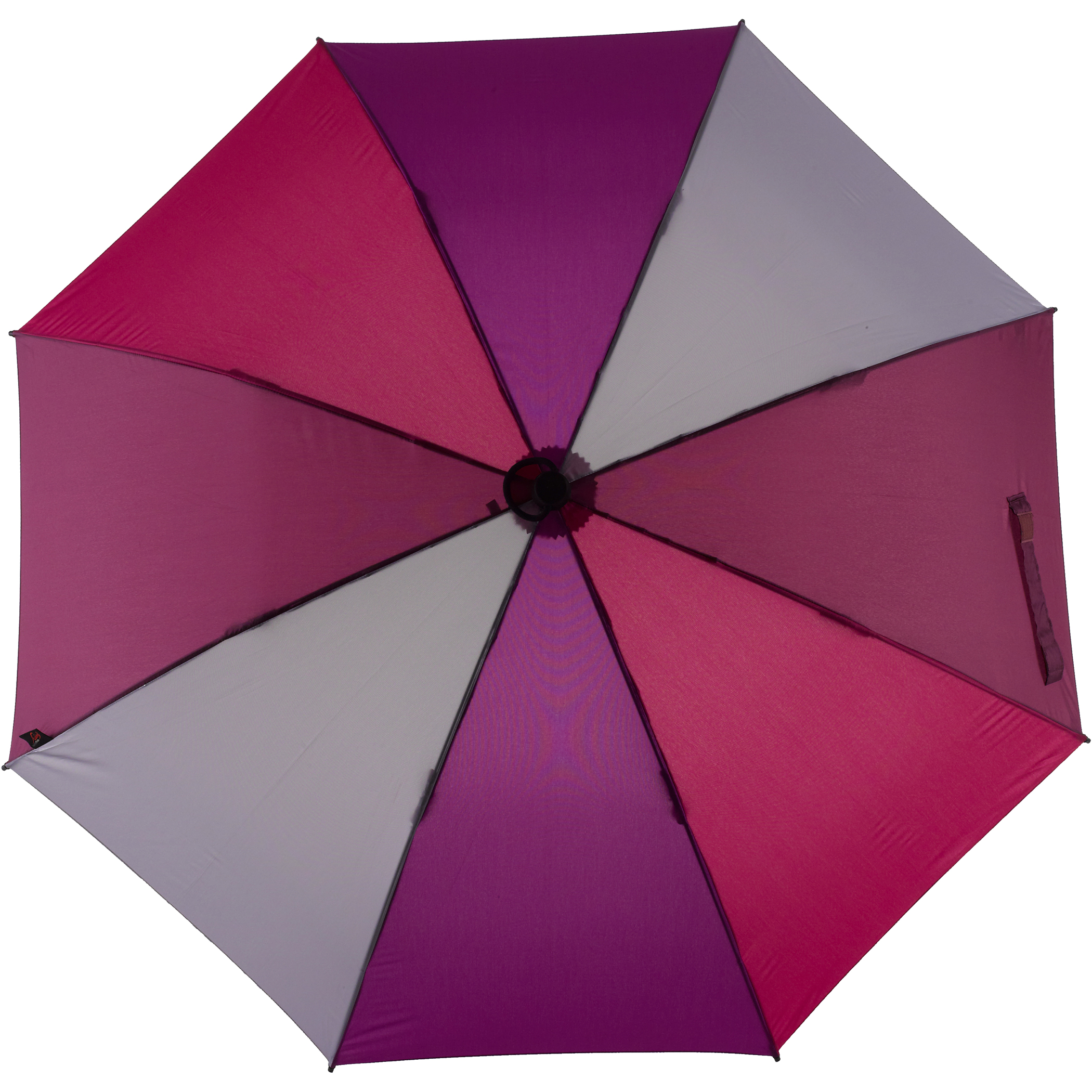 Trekking-Regenschirm Swing handsfree, lila / rot / grau