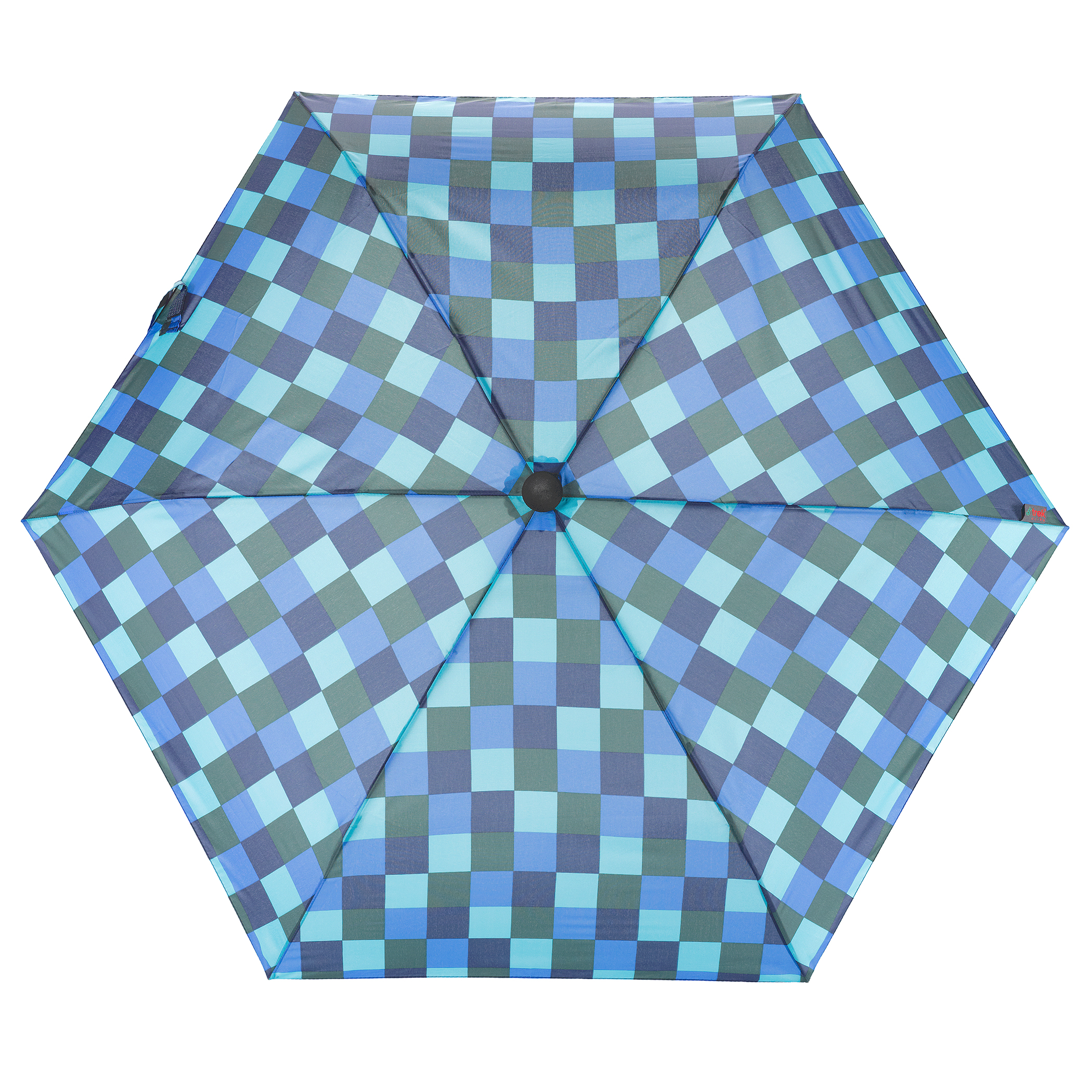 Trekking umbrella light trek ultra, blue / green plaid
