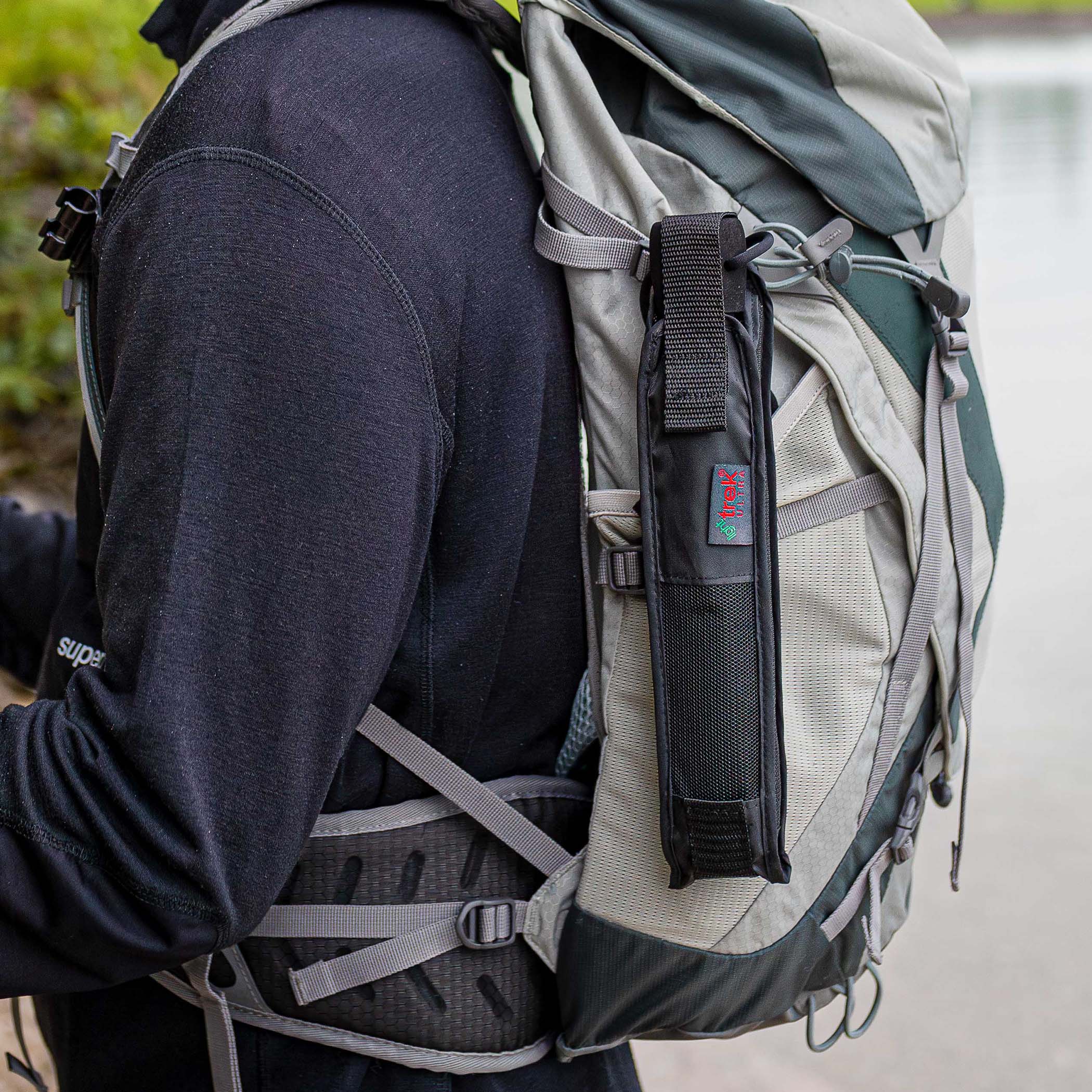 Trekking-Regenschirm light trek ultra, schwarz
