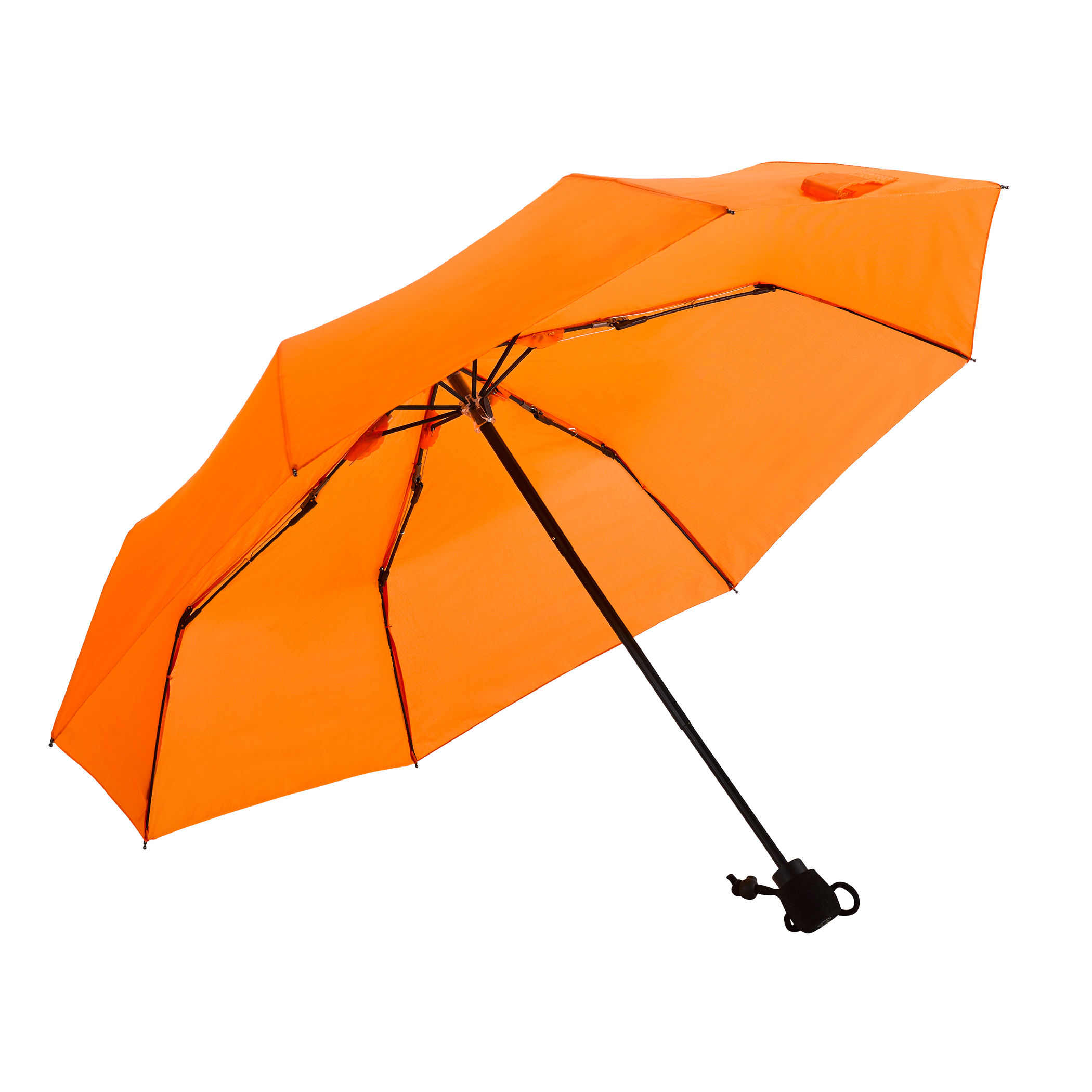 Trekking umbrella light trek, orange, pocket umbrella, manual, compact, with compass