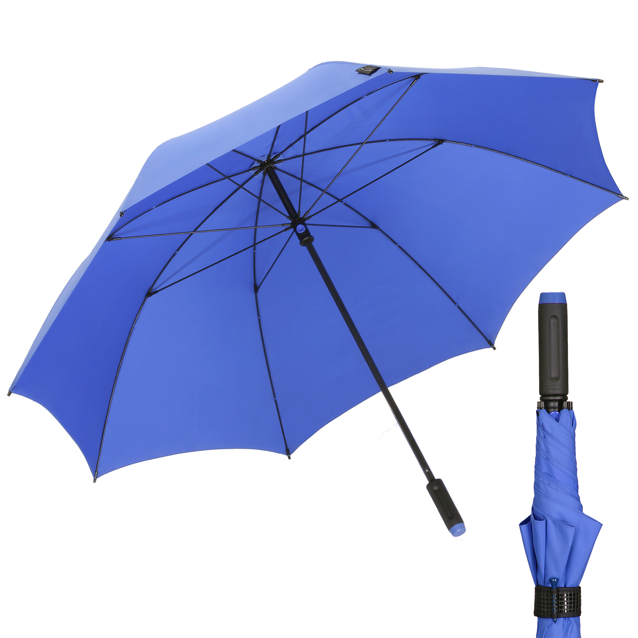Golf-Regenschirm birdiepal rain, hellblau, Partnerschirm, XXL-Größe