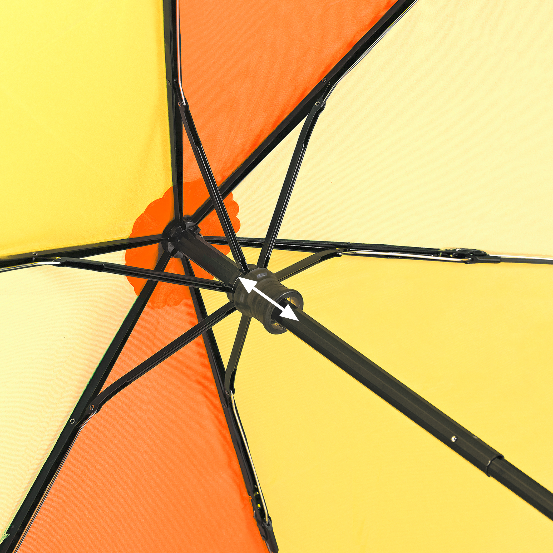 Parapluie de trekking light trek ultra, orange / jaune