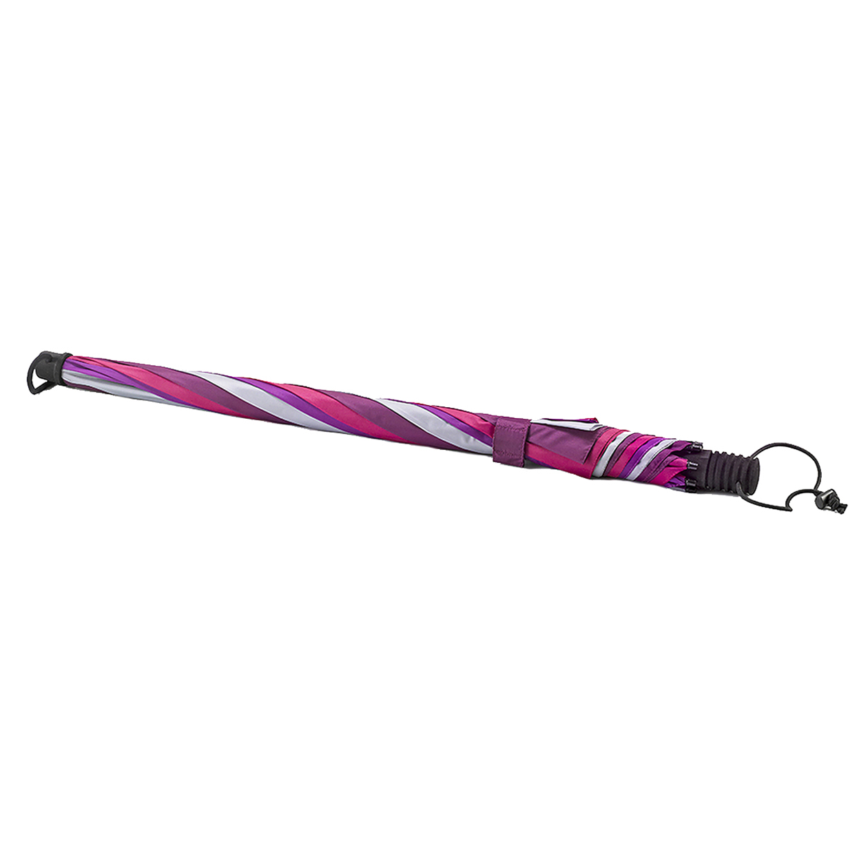 Trekking-Regenschirm Swing handsfree, lila / rot / grau