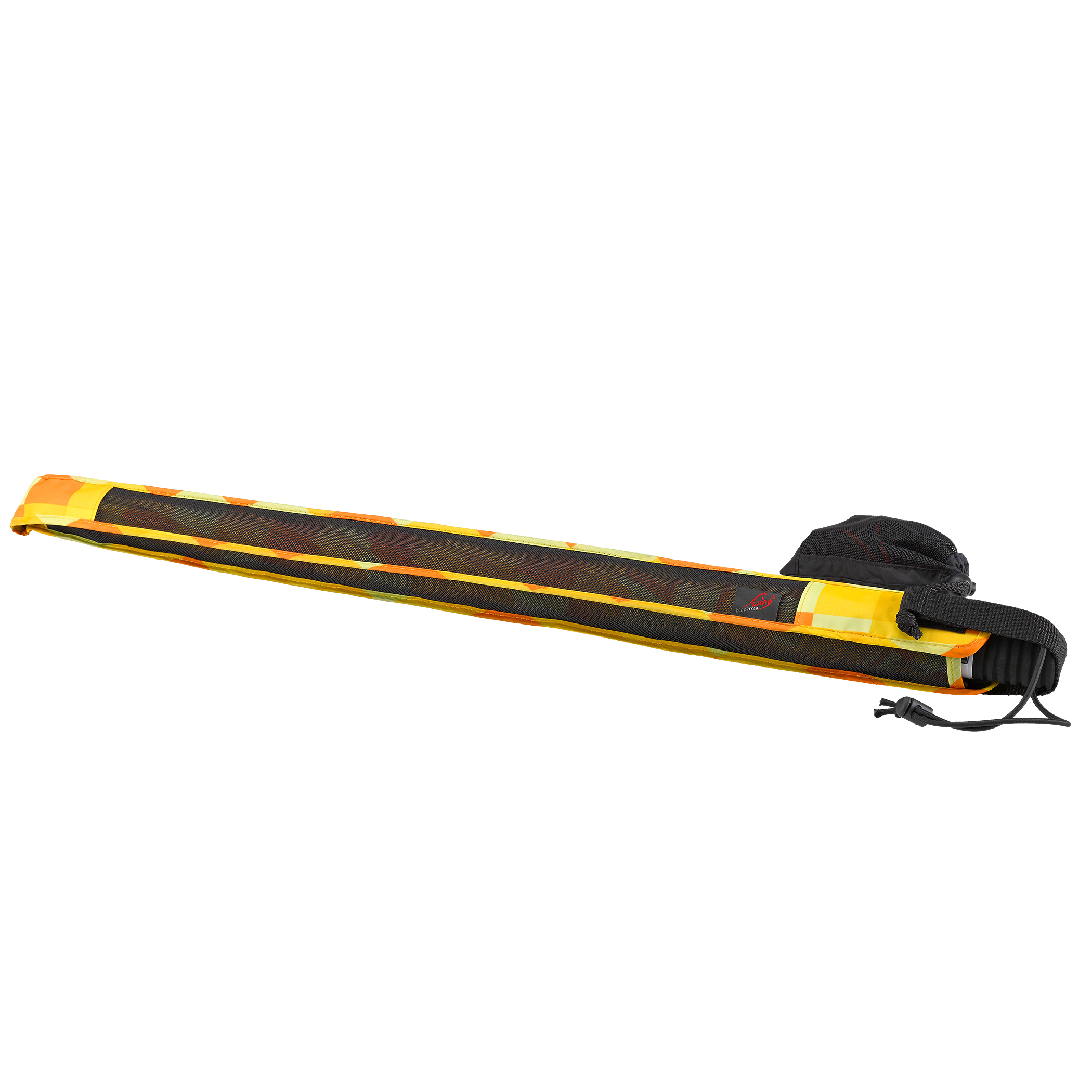 Parapluie de trekking Swing handsfree, jaune / orange à carreaux
