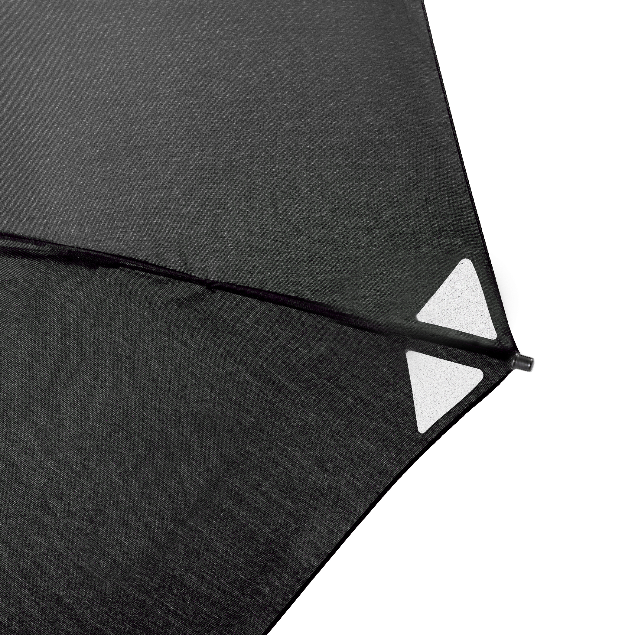 Trekking umbrella birdiepal outdoor, black, with reflectors, stick umbrella, extremely sturdy, stormproof