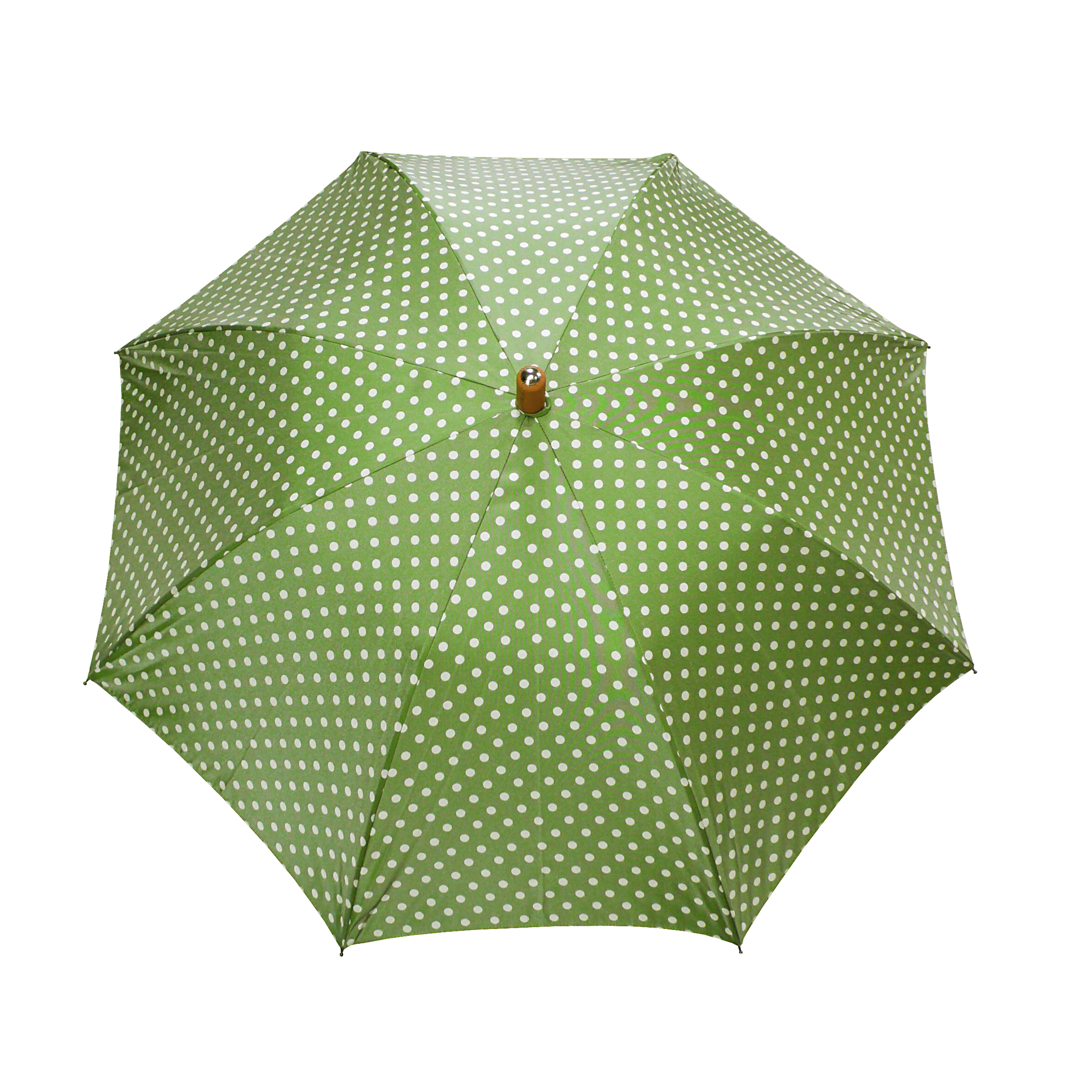 Parapluie classique CM06-BL, vert clair / blanc à pois