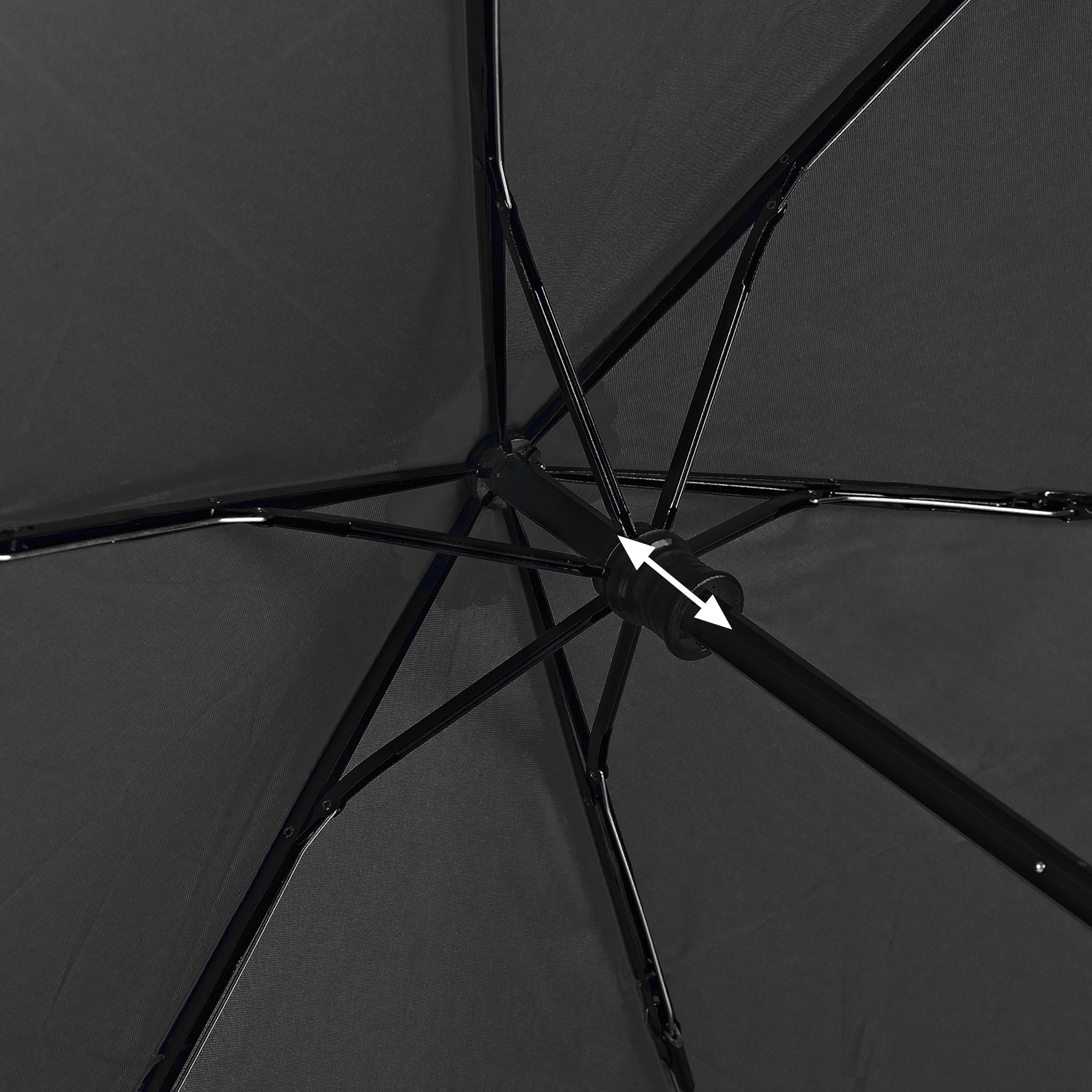 Trekking-Regenschirm light trek ultra, schwarz