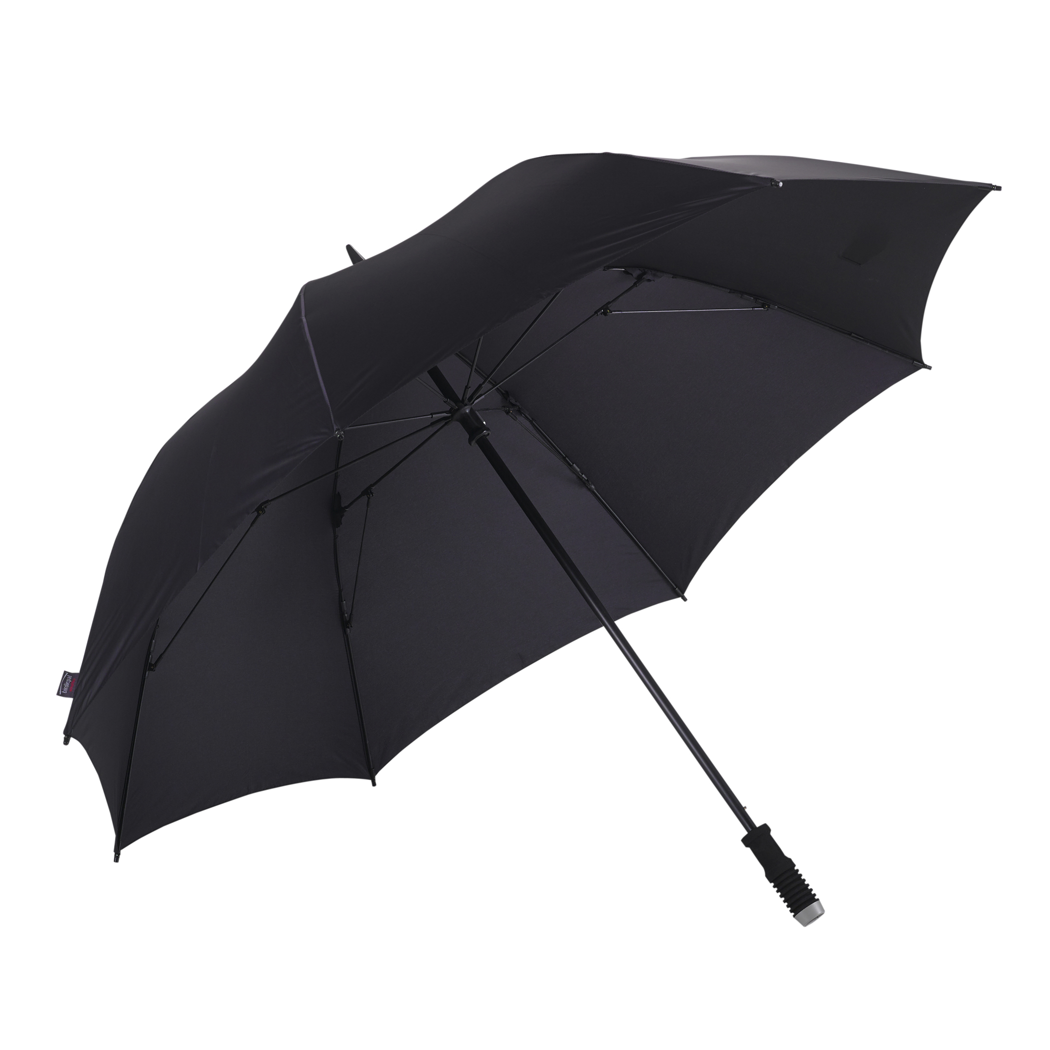 Golf umbrella birdiepal windflex, black, partner umbrella,  XXL size, stormproof