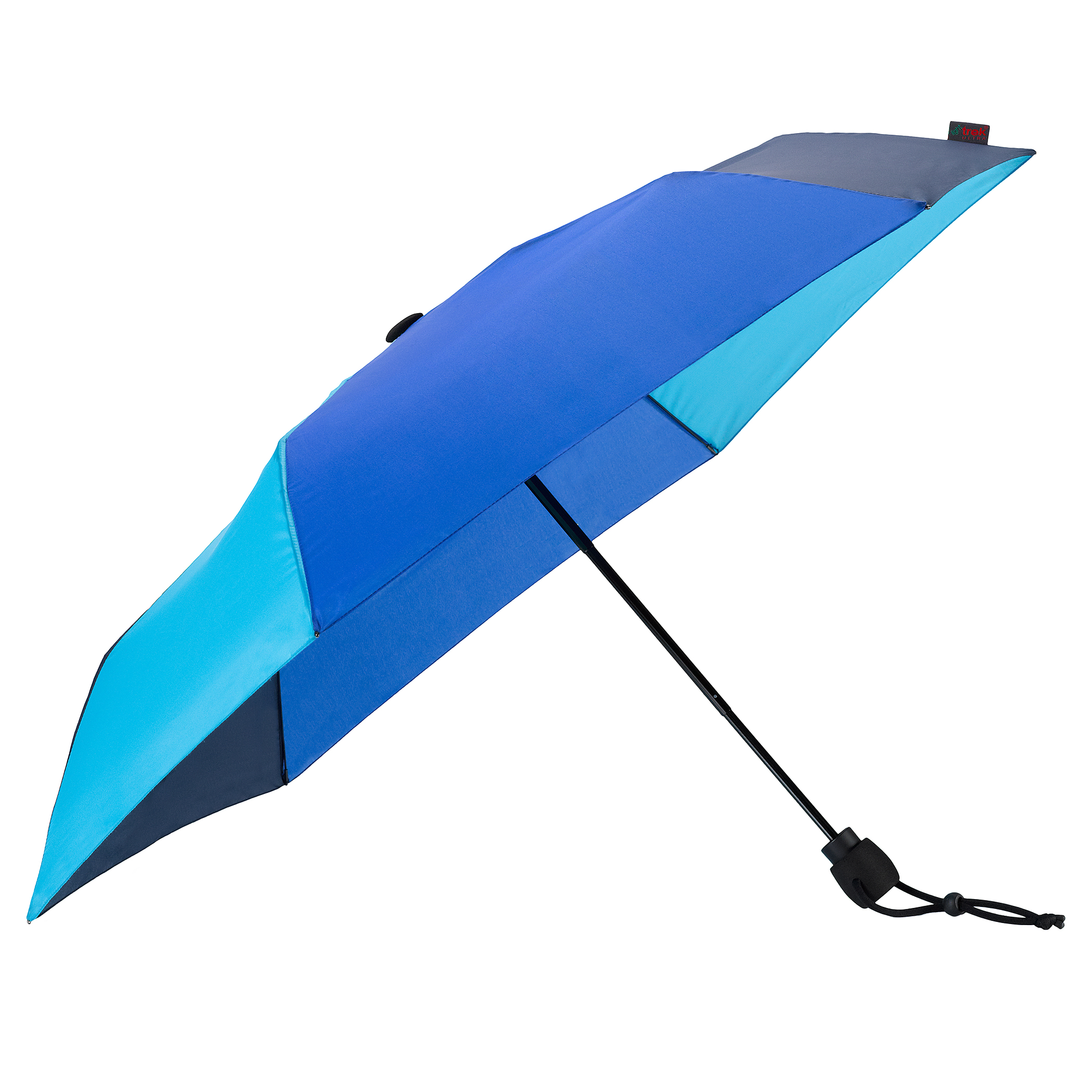 Trekking-Regenschirm light trek ultra, hellblau / dunkelblau