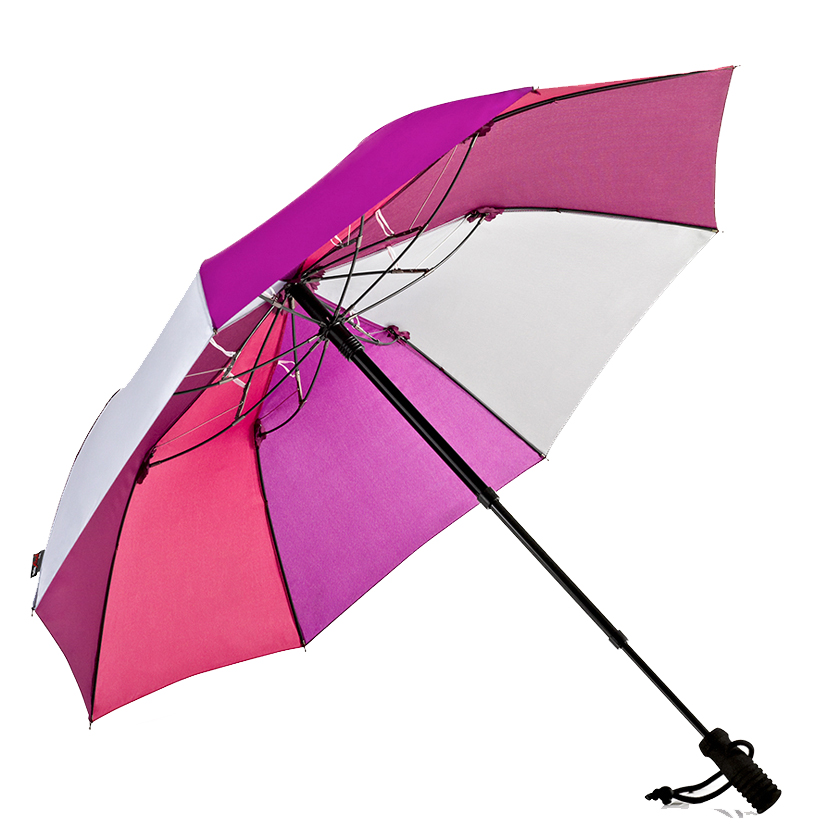 Trekking umbrella teleScope handsfree, purple / red / grey