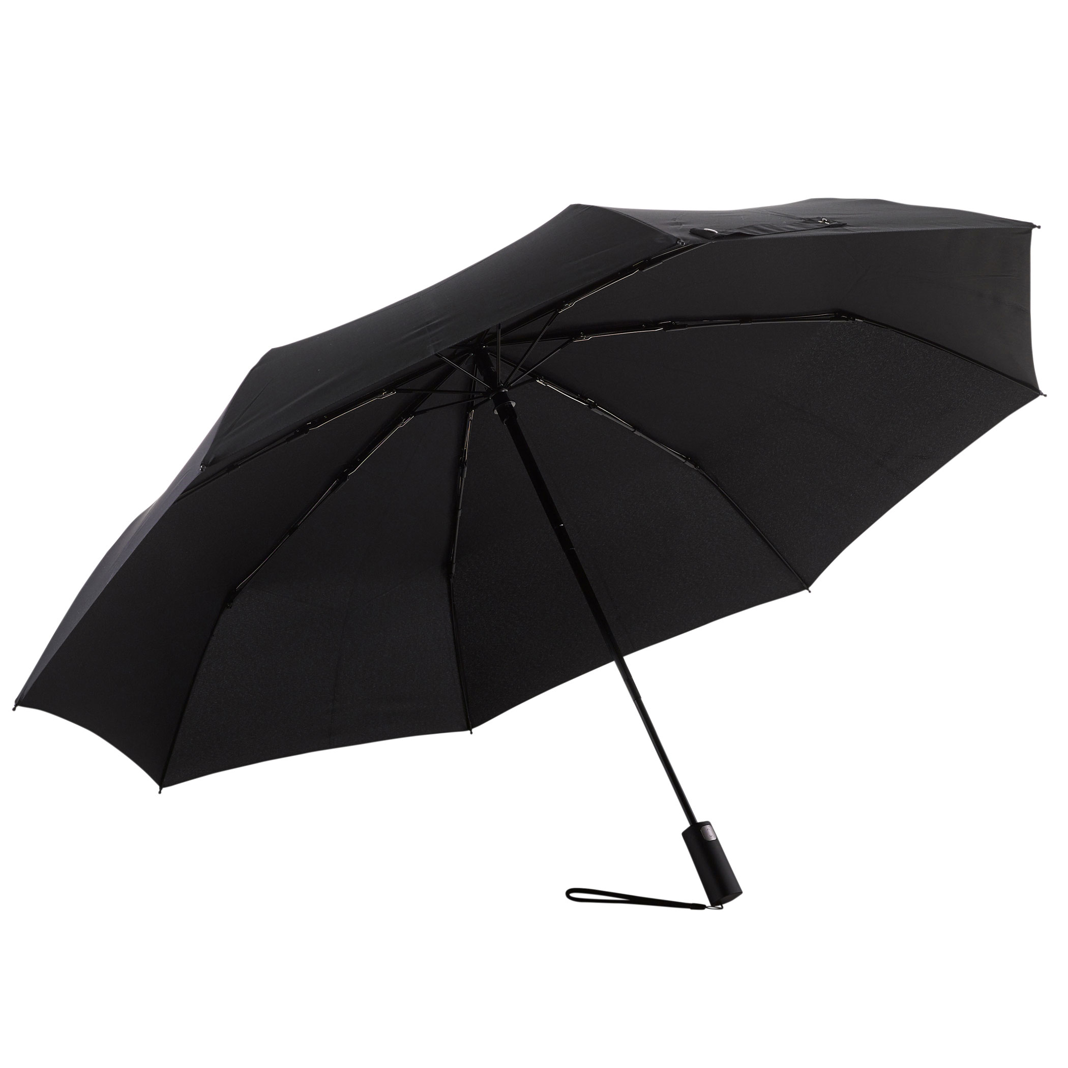City-Regenschirm 3432, schwarz, Partnerschirm, extra großes Dach, Automatik