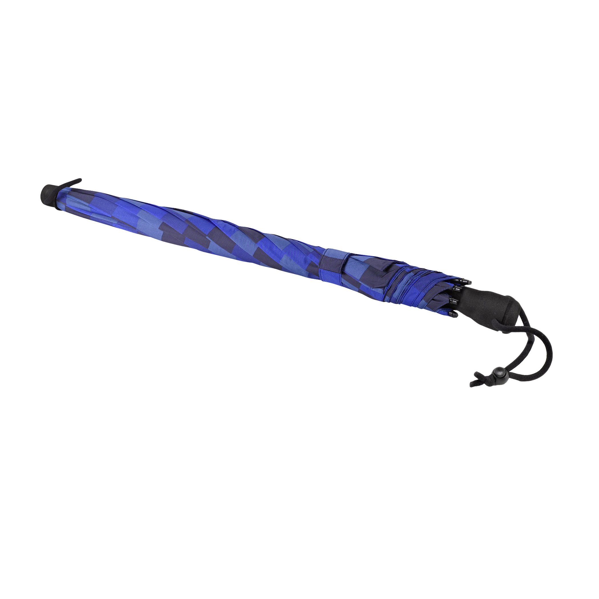 Parapluie de trekking Swing, bleu / vert à carreaux
