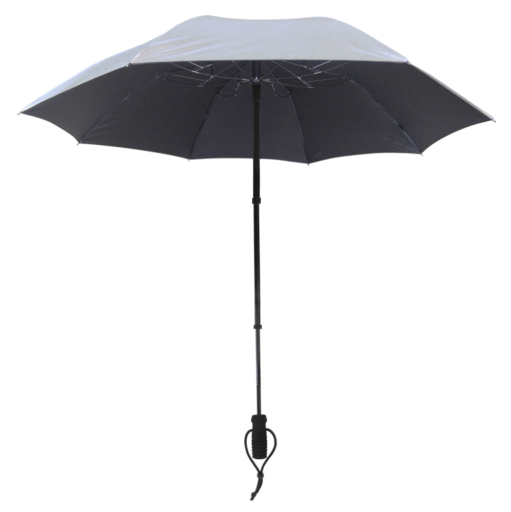 Parapluie de trekking teleScope handsfree,  argent, protection UV 50+