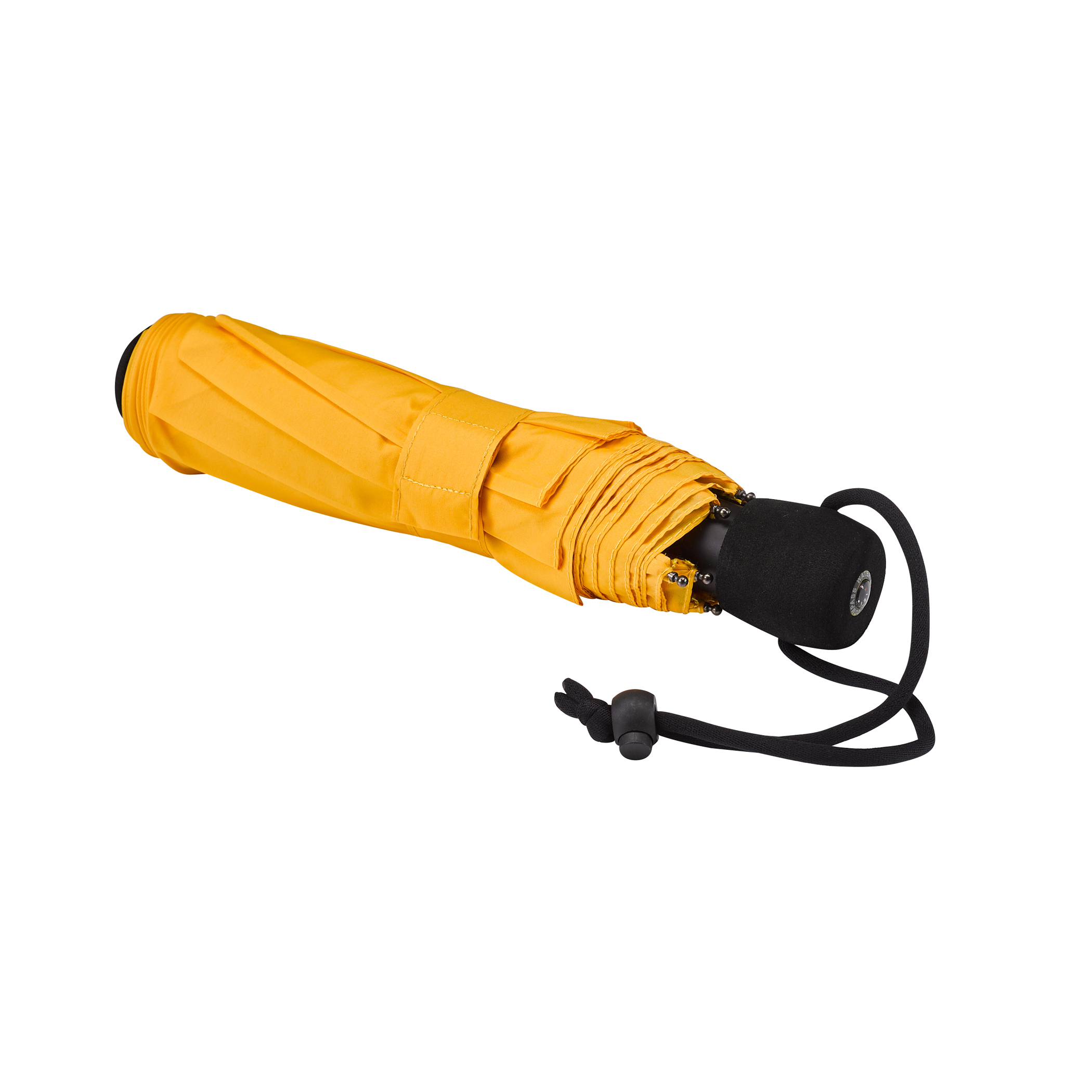 Trekking umbrella light trek, yellow, pocket umbrella, manual, compact, with compass