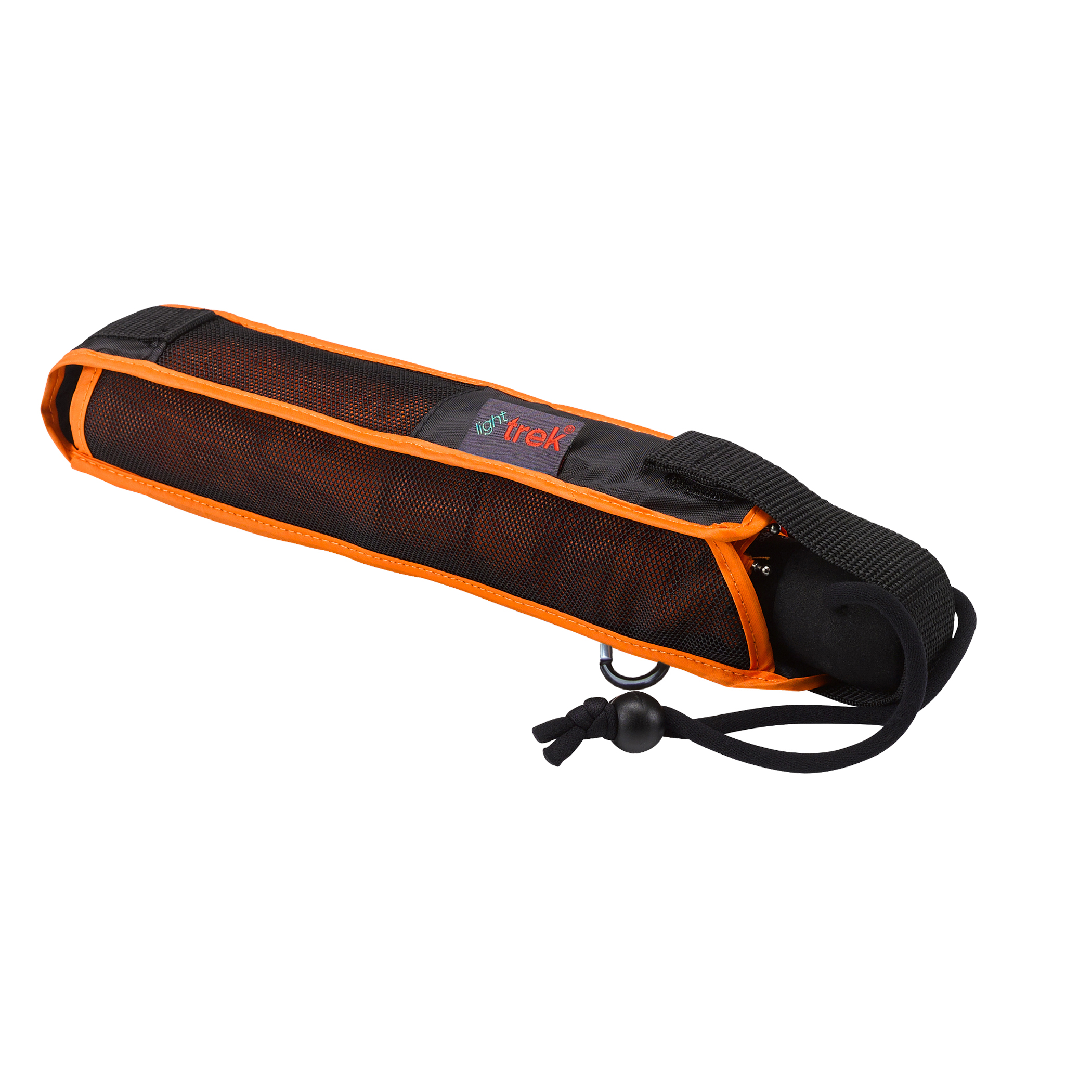 Trekking umbrella light trek, orange, pocket umbrella, manual, compact, with compass