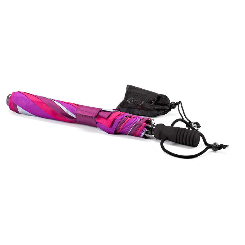 Trekking umbrella teleScope handsfree, purple / red / grey