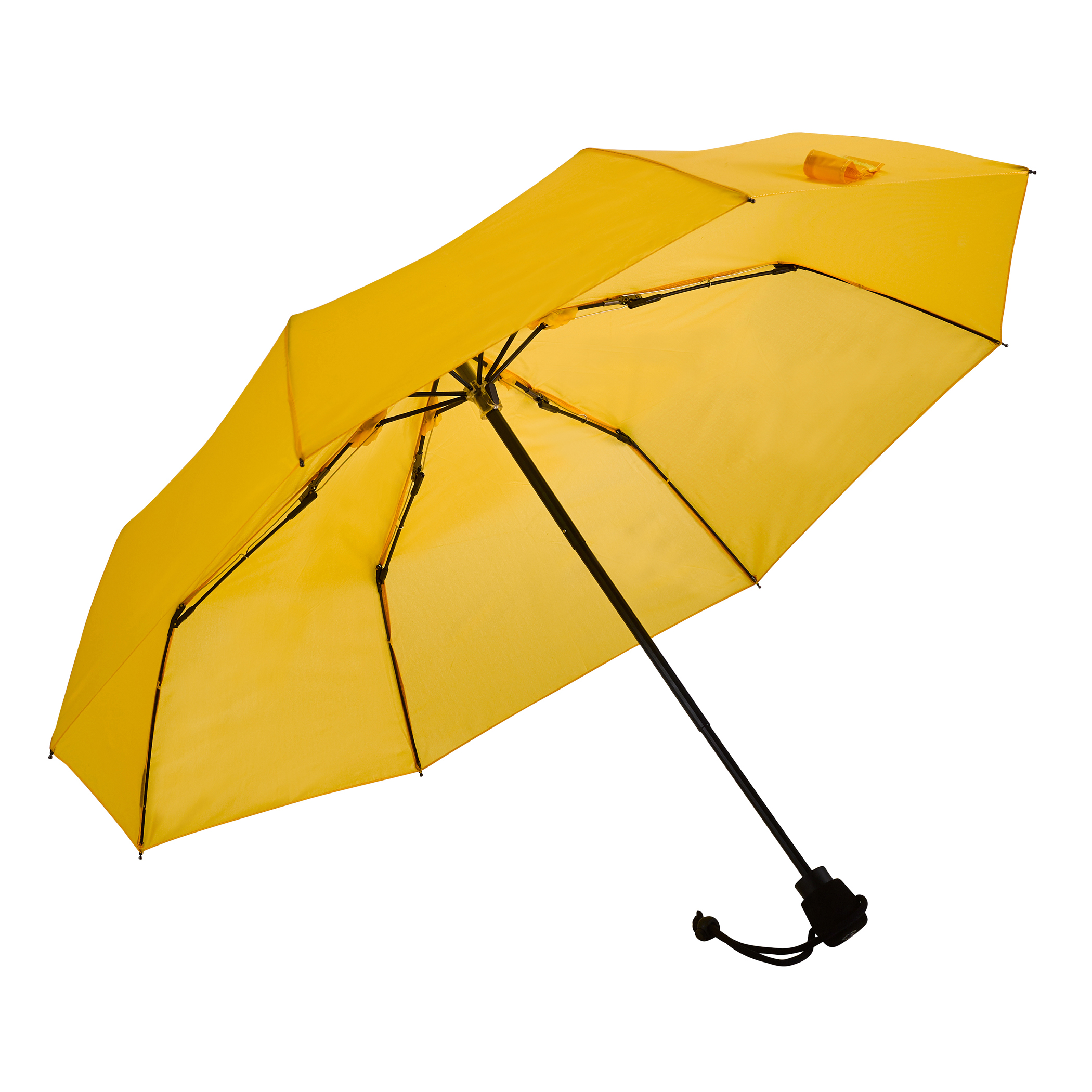 Trekking umbrella light trek, yellow, pocket umbrella, manual, compact, with compass