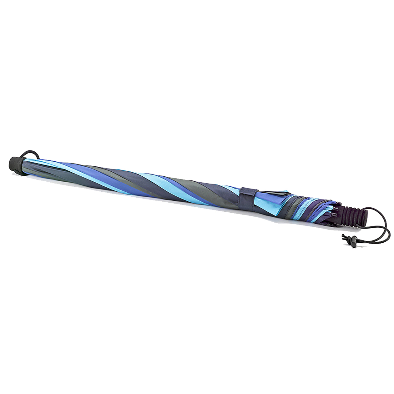 Trekking-Regenschirm Swing handsfree, blau / grün