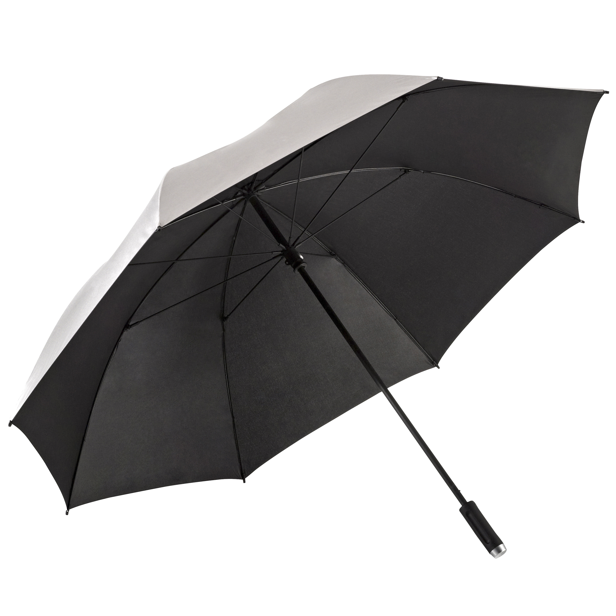 Parapluie de golf birdiepal rain, argent, protection UV 50+, parapluie partenaire, taille XXL