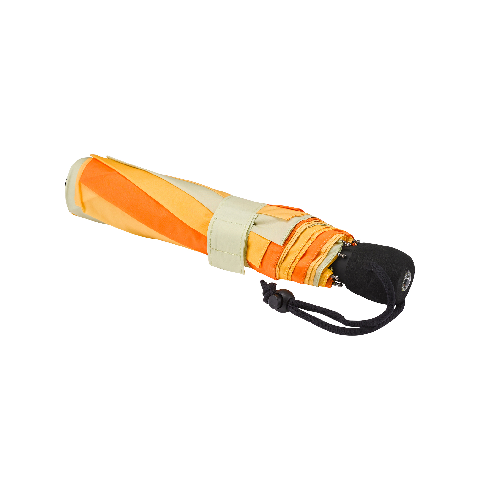 Trekking umbrella light trek automatic, orange / yellow