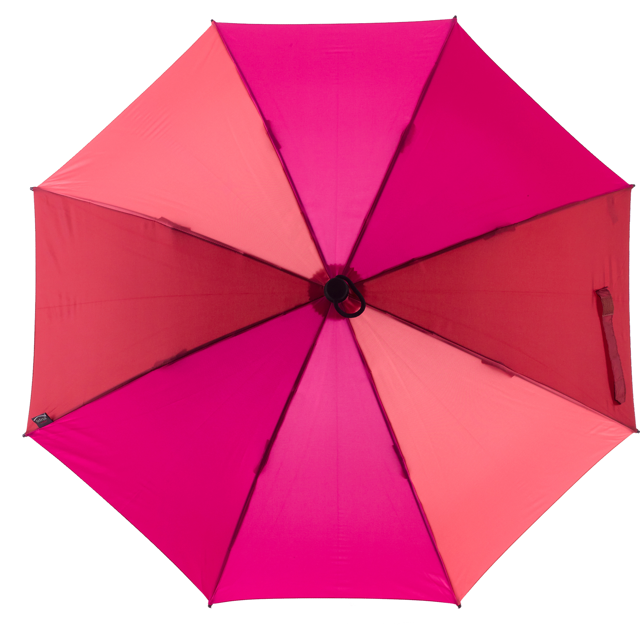 Trekking umbrella birdiepal outdoor, pink / red / claret, stick umbrella, extremely sturdy, stormproof
