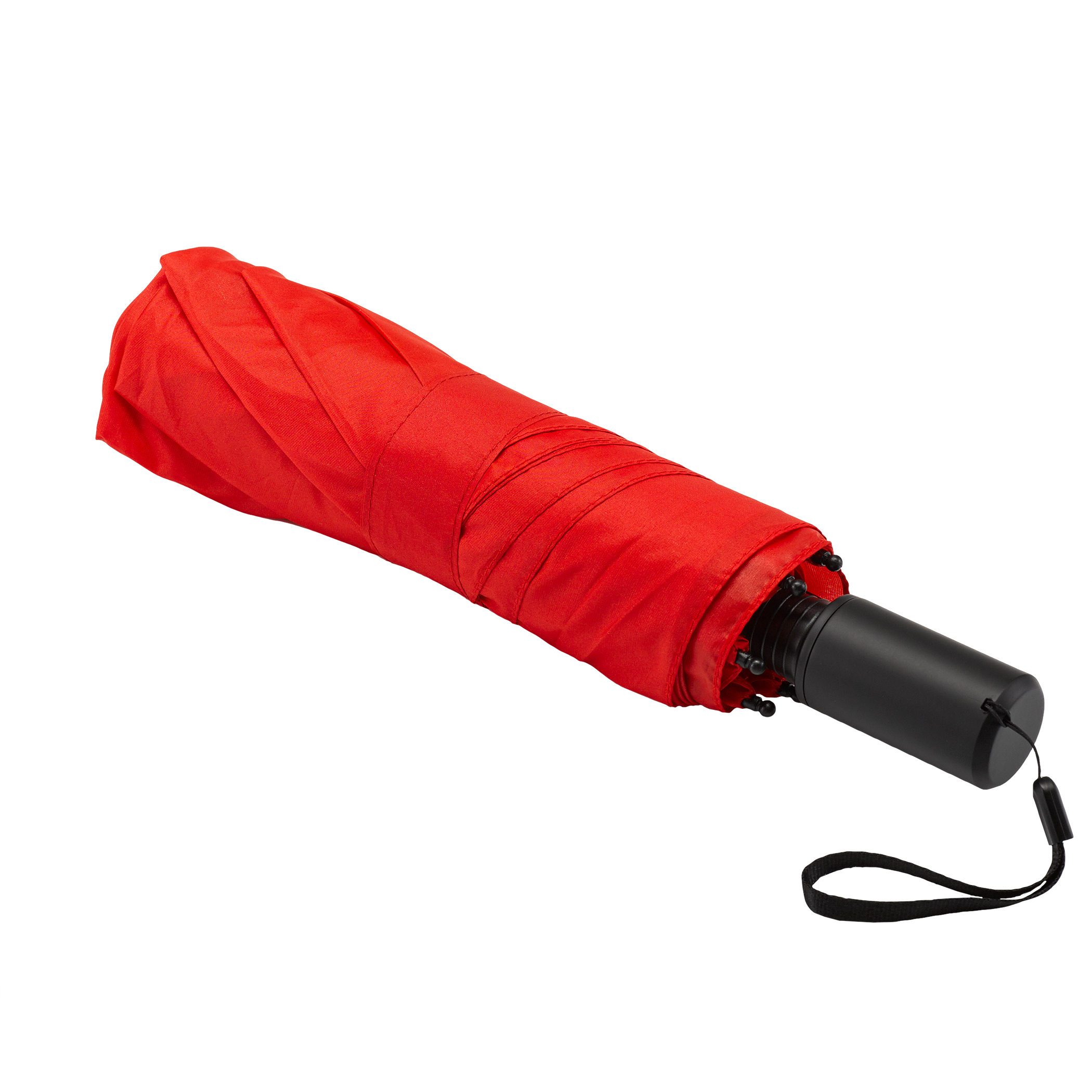 Der innovative Taschenschirm mit nach hinten verlängertem Bezug, rot, 8 Segmente, windstabil