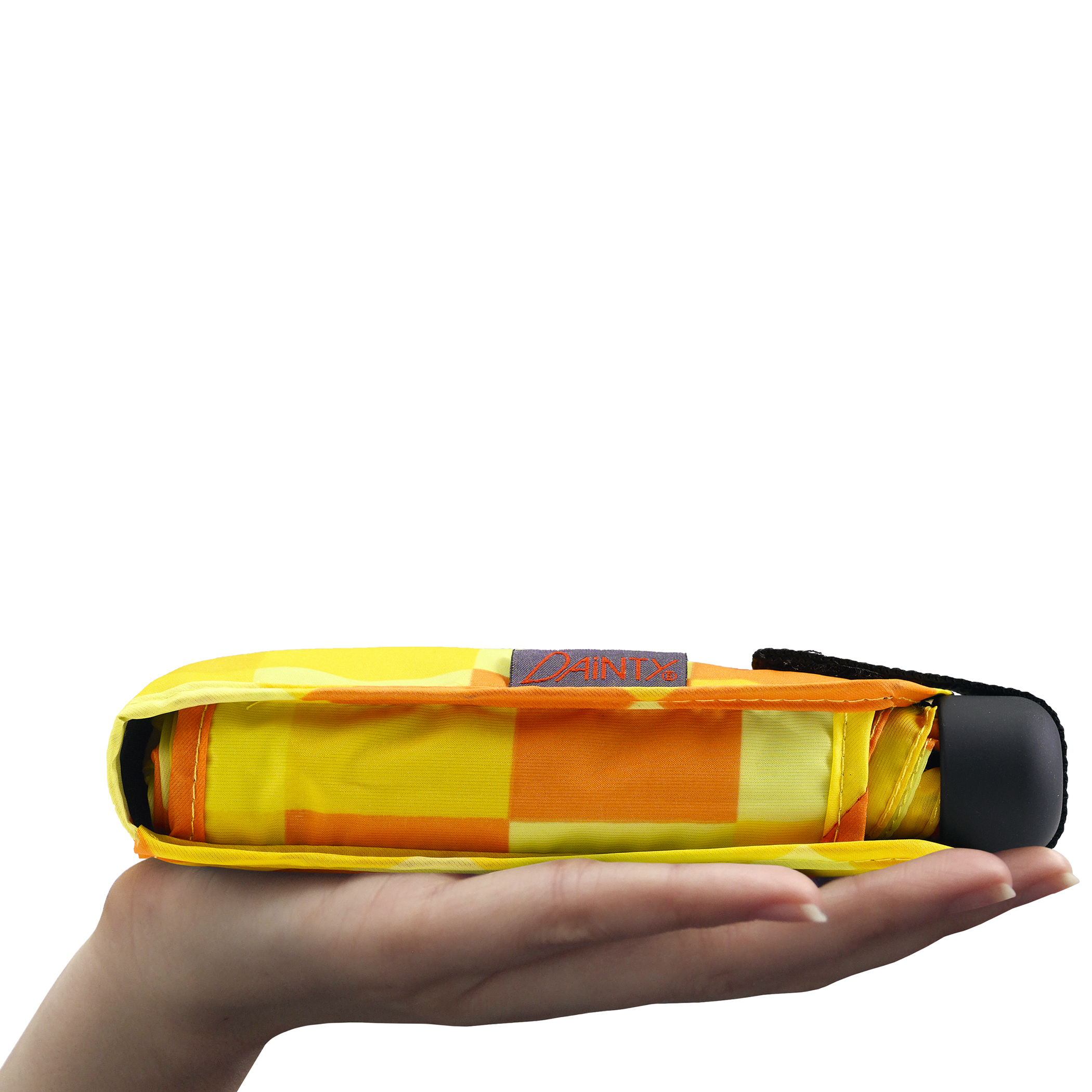 Trekking umbrella Dainty, yellow / orange plaid
