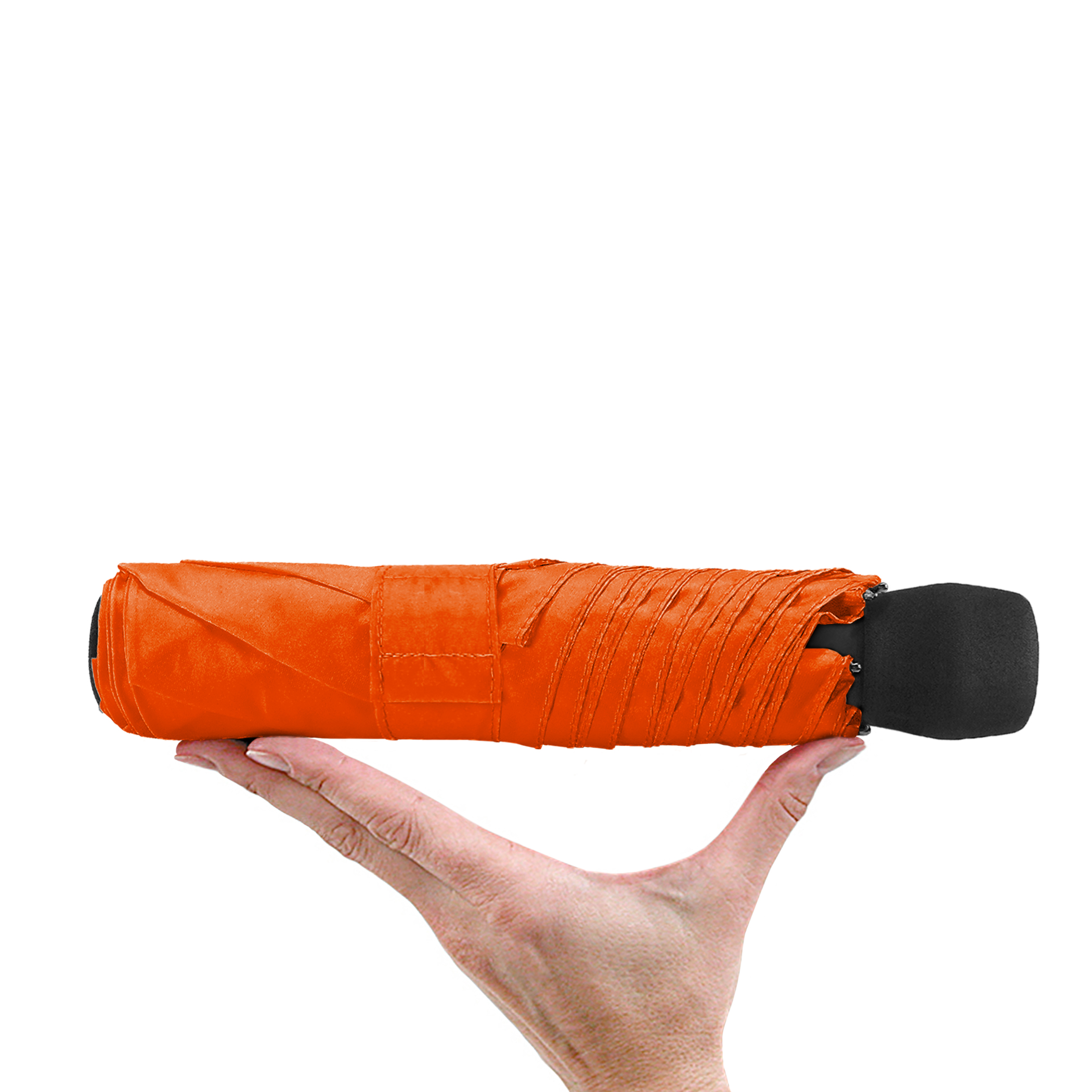 Trekking umbrella light trek, orange, pocket umbrella, manual, compact, with compass