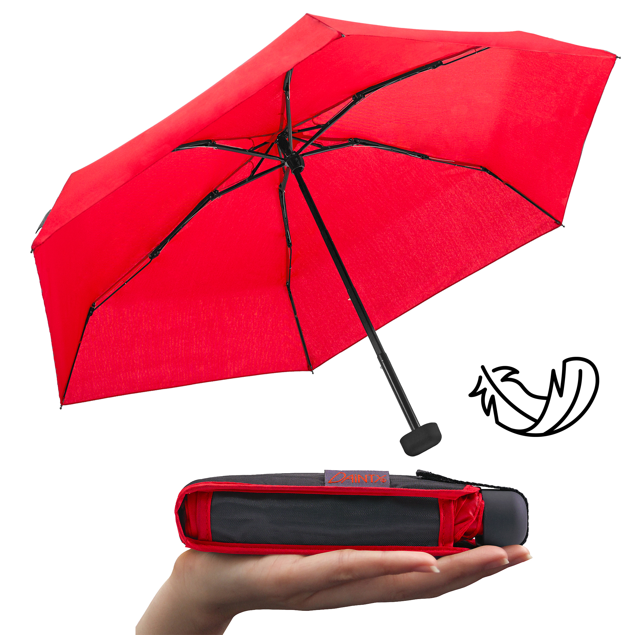 Parapluie de trekking Dainty, rouge