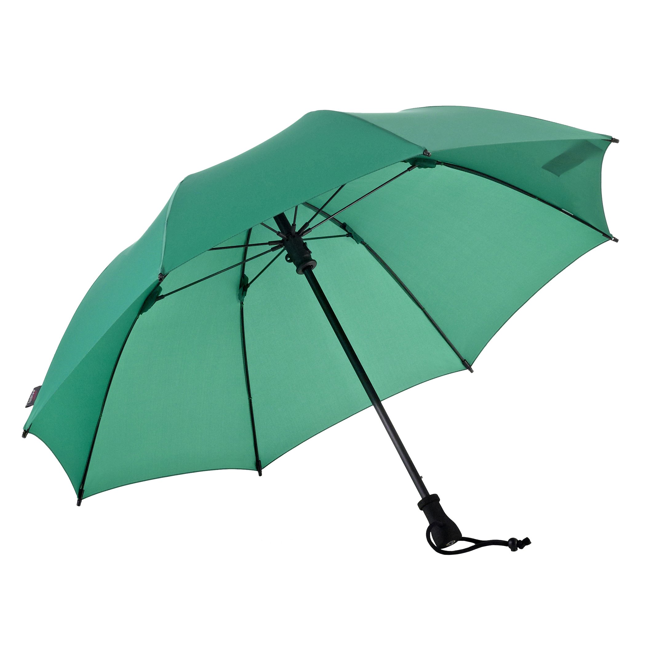 Trekking umbrella birdiepal outdoor, dark green, stick umbrella, extremely sturdy, stormproof