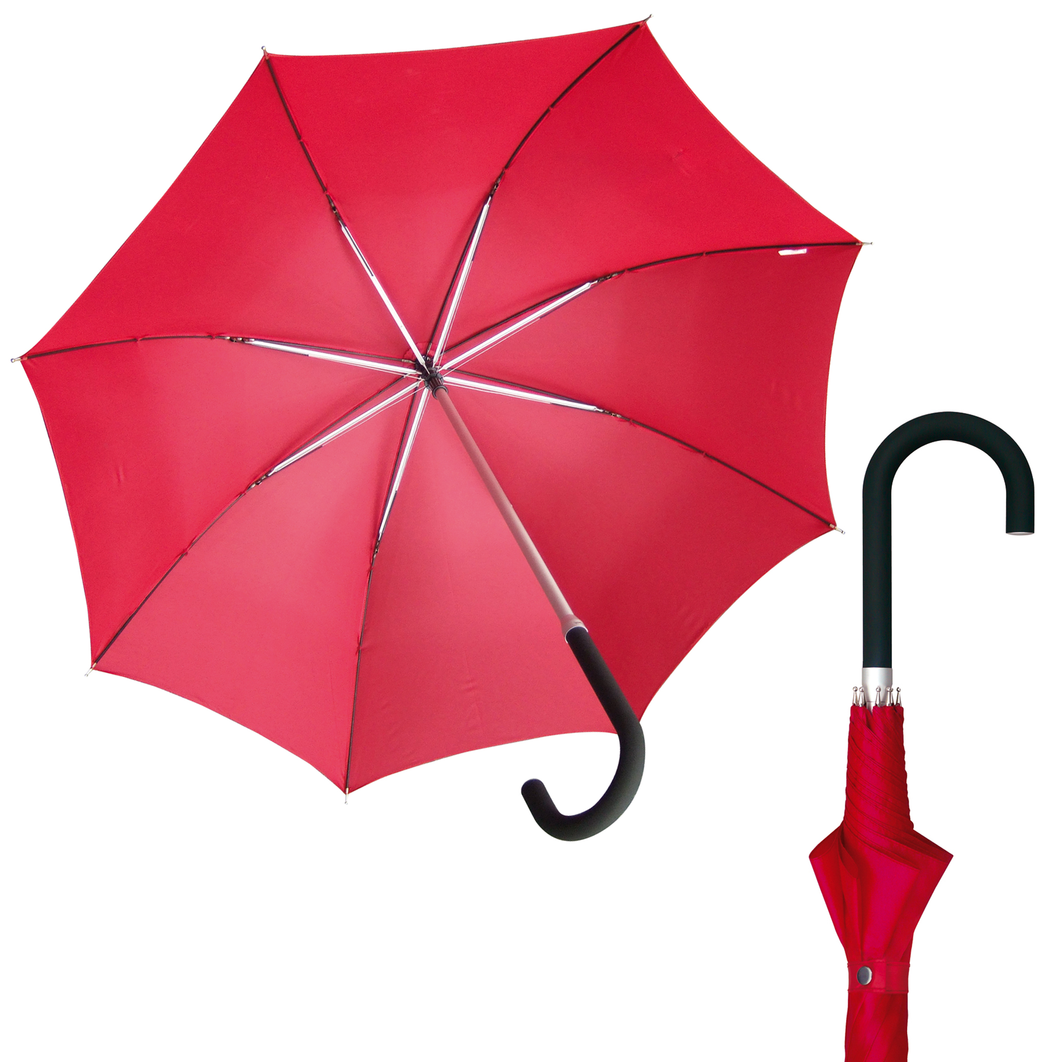 Parapluie de ville Kompliment W109, rouge