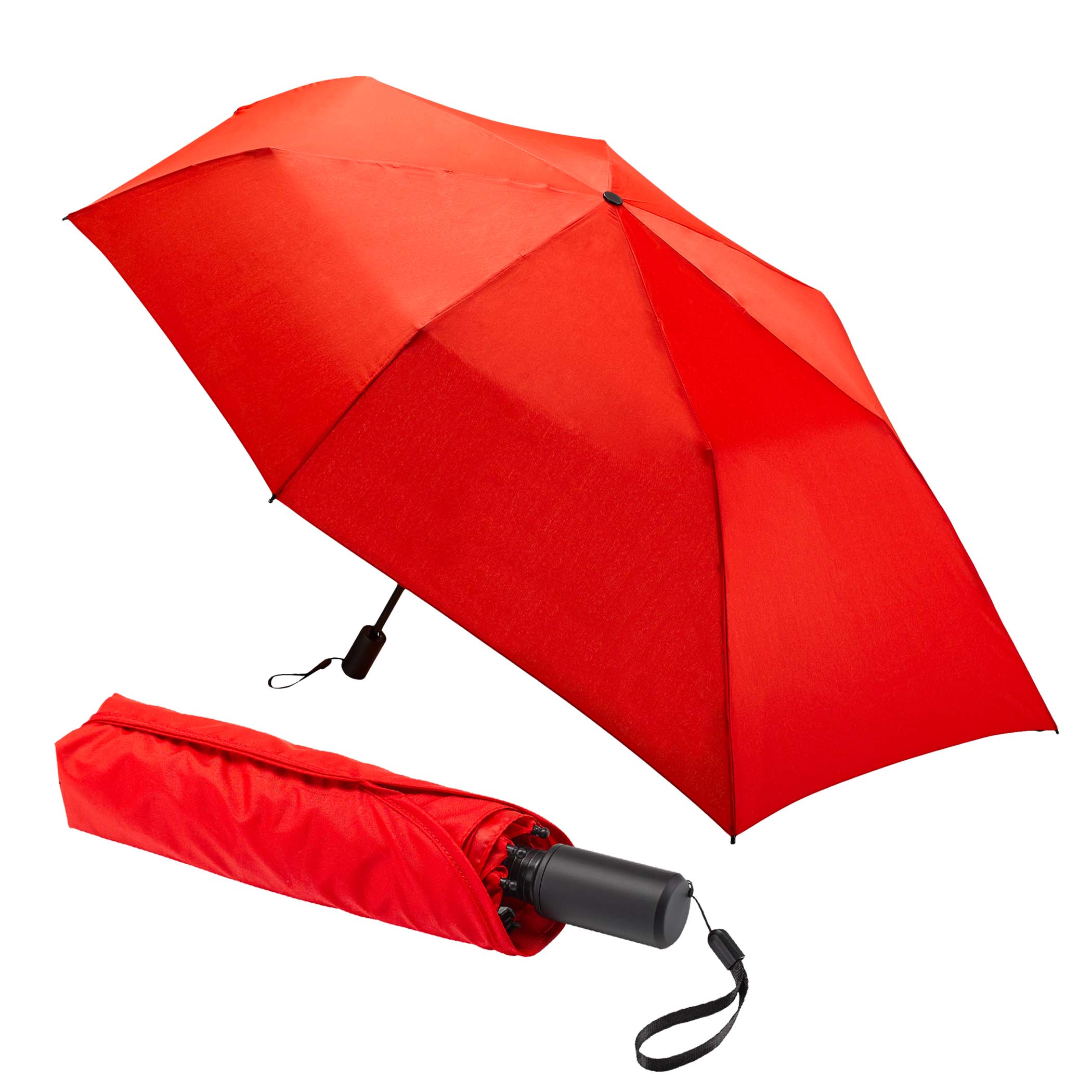 Le parapluie de poche innovant avec toile prolongée vers l'arrière