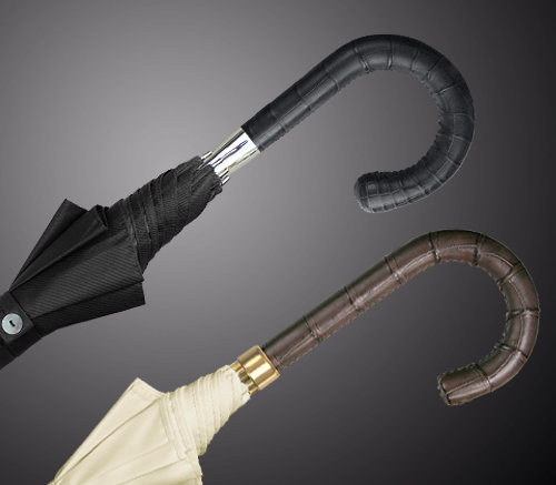 Vue de l'armature du parapluie de luxe LC-800-Gents de EuroSCHIRM en noir