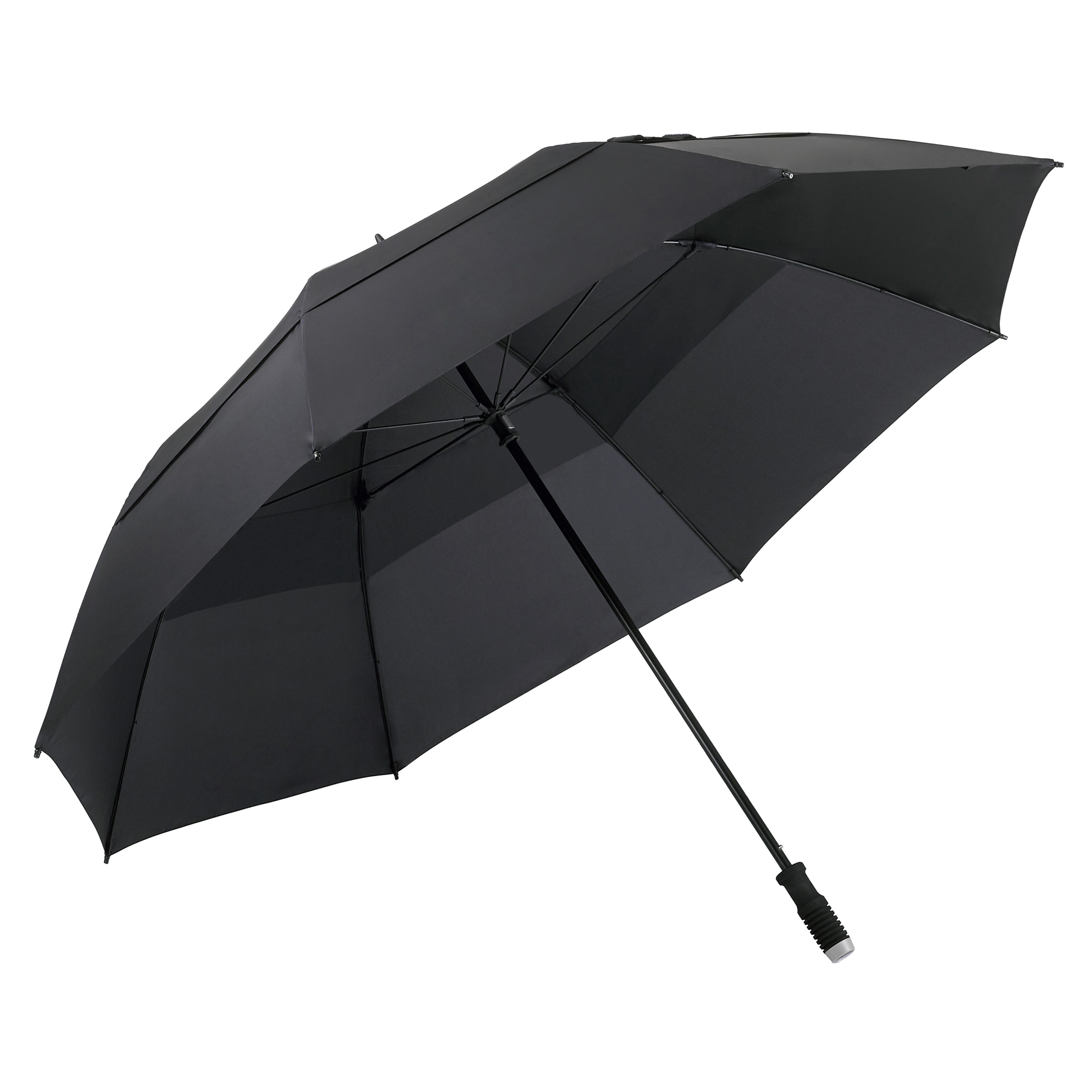 Parapluie de golf birdiepal storm, noir, parapluie partenaire, double toile stabilisant contre le vent, taille XXL