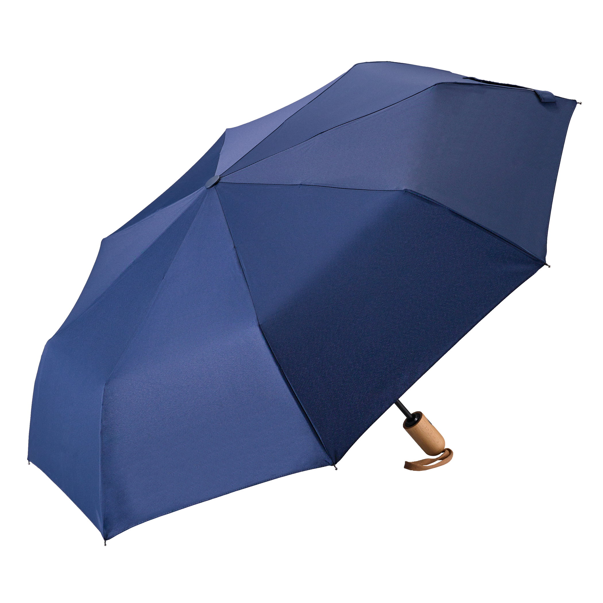 Parapluie de ville, écologique, bleu marine, en matériaux durables