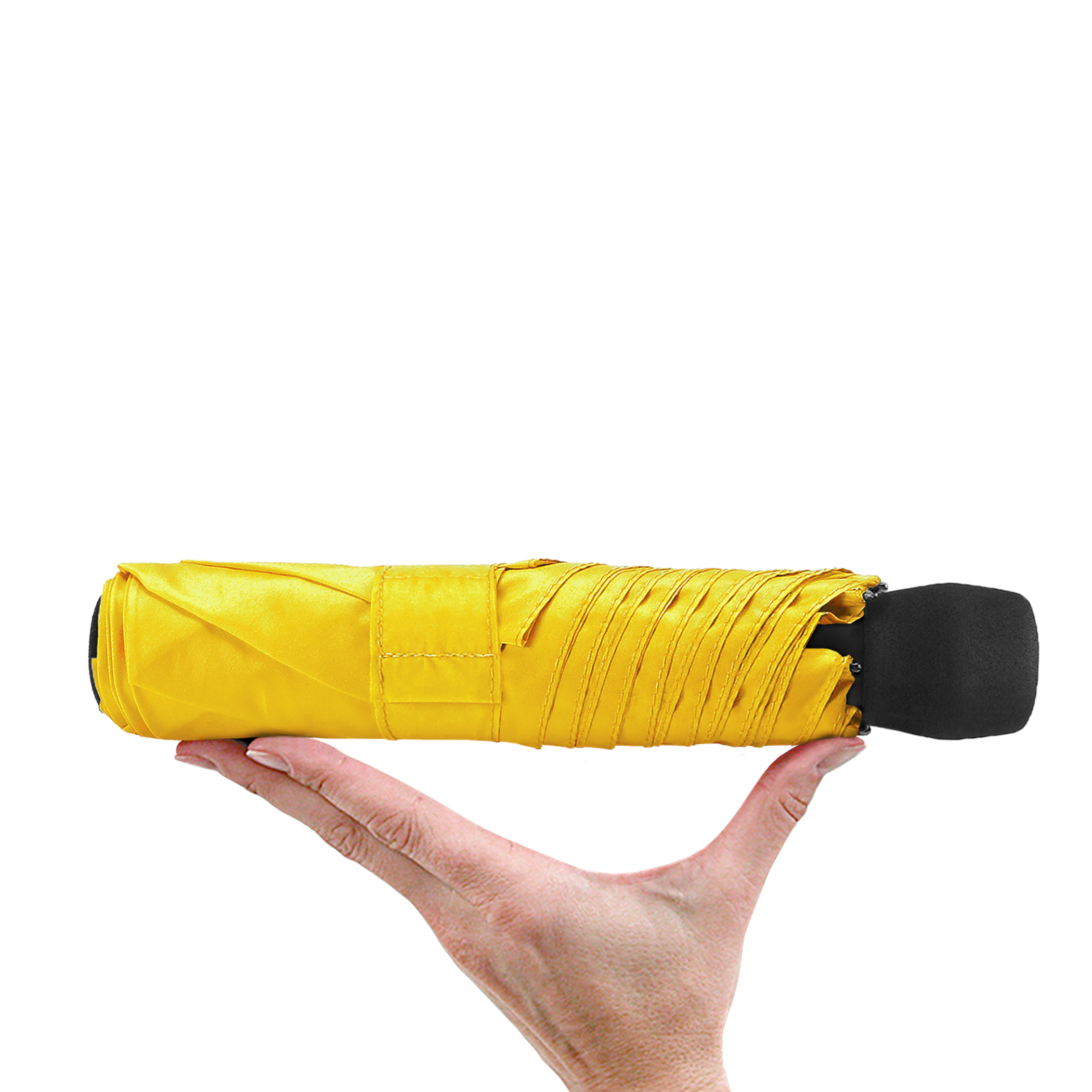 Trekking umbrella light trek, yellow, pocket umbrella, manual, compact, with compass