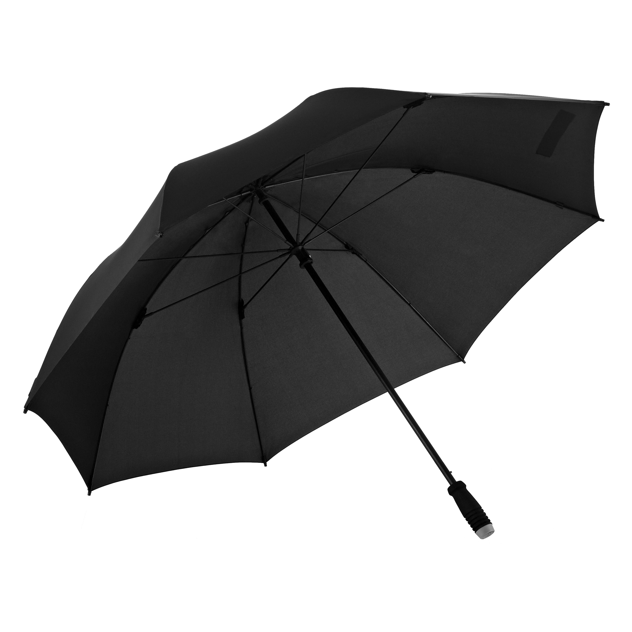 Golf umbrella birdiepal compact, black, windproof, partner umbrella, XXL size