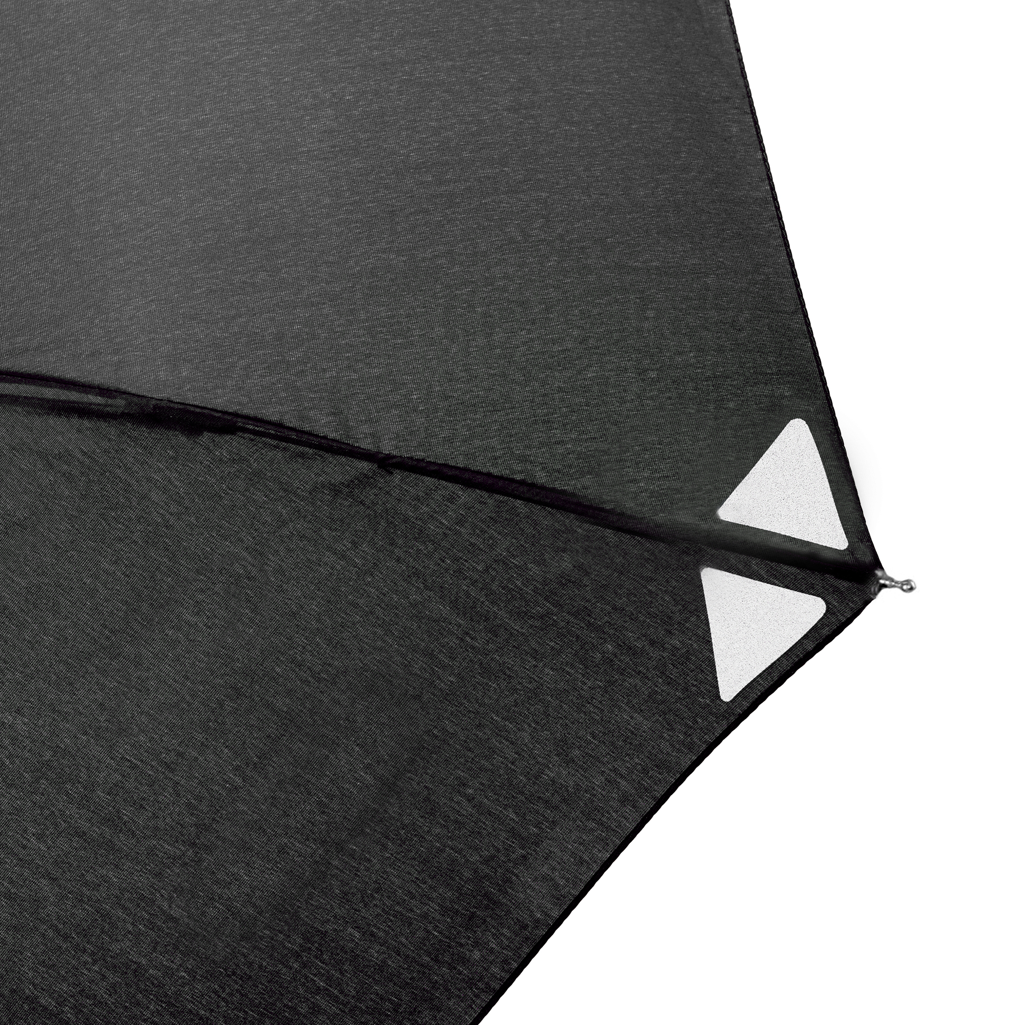 Trekking umbrella light trek automatic, black, with reflectors
