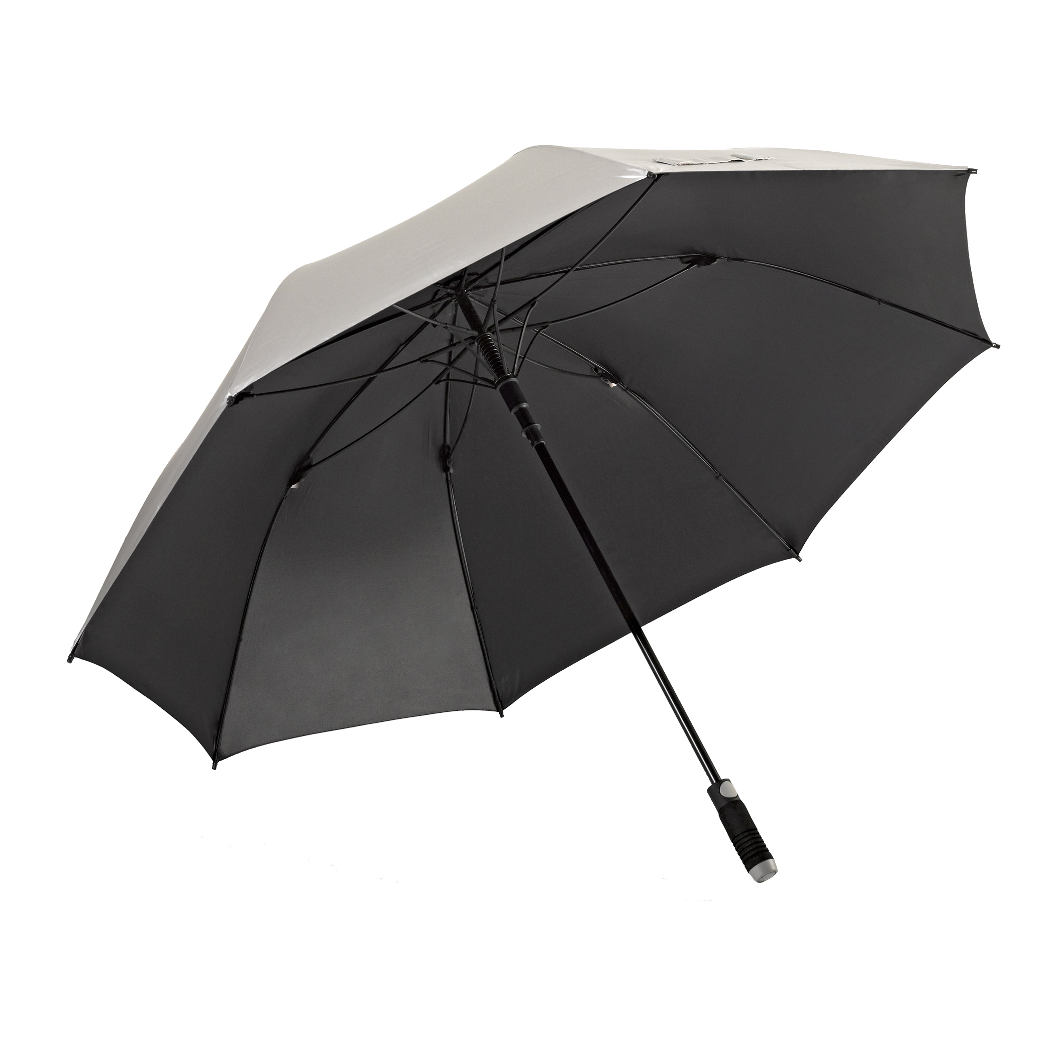 Parapluie de golf birdiepal automatic, argent, protection UV 50+, parapluie partenaire, automatique, taille XXL