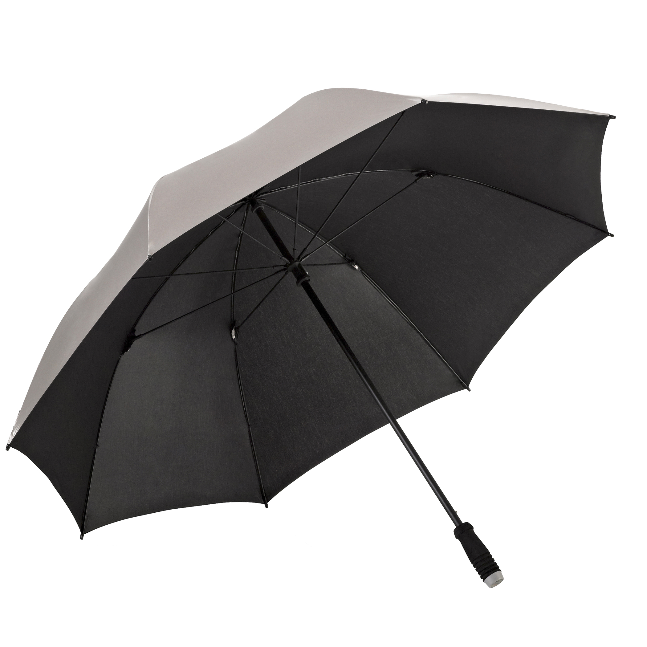 Parapluie de golf birdiepal compact, argent, protection UV 50+, résistant au vent, parapluie partenaire, taille XXL