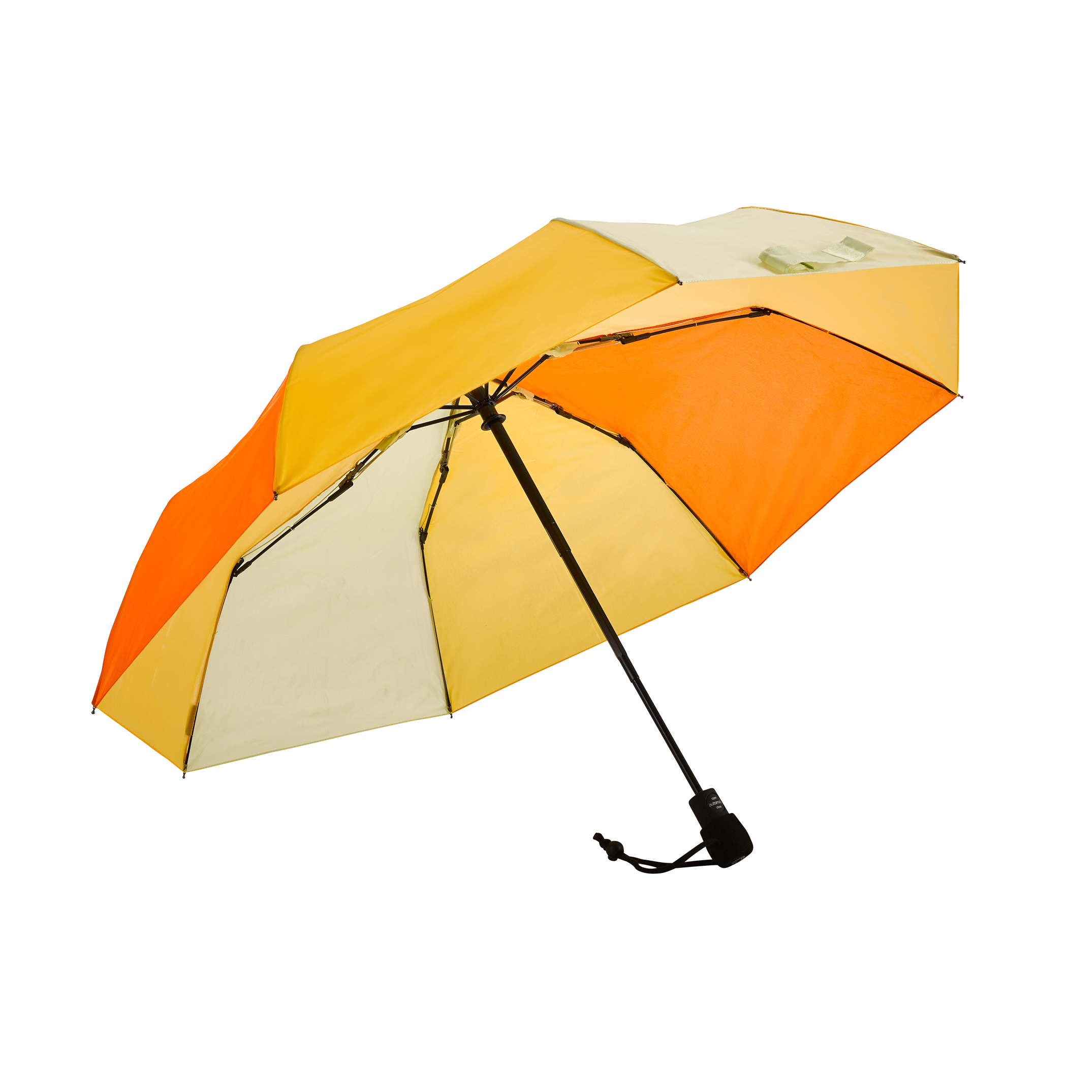 Trekking umbrella light trek automatic, orange / yellow