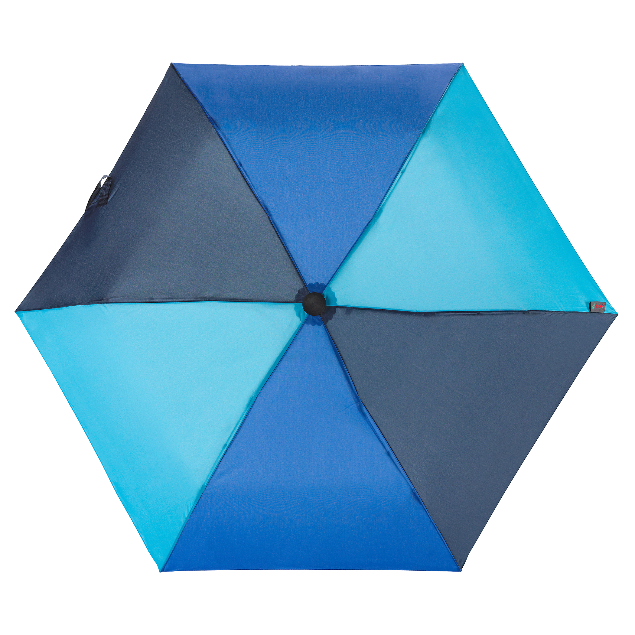 Trekking-Regenschirm light trek ultra, hellblau / dunkelblau