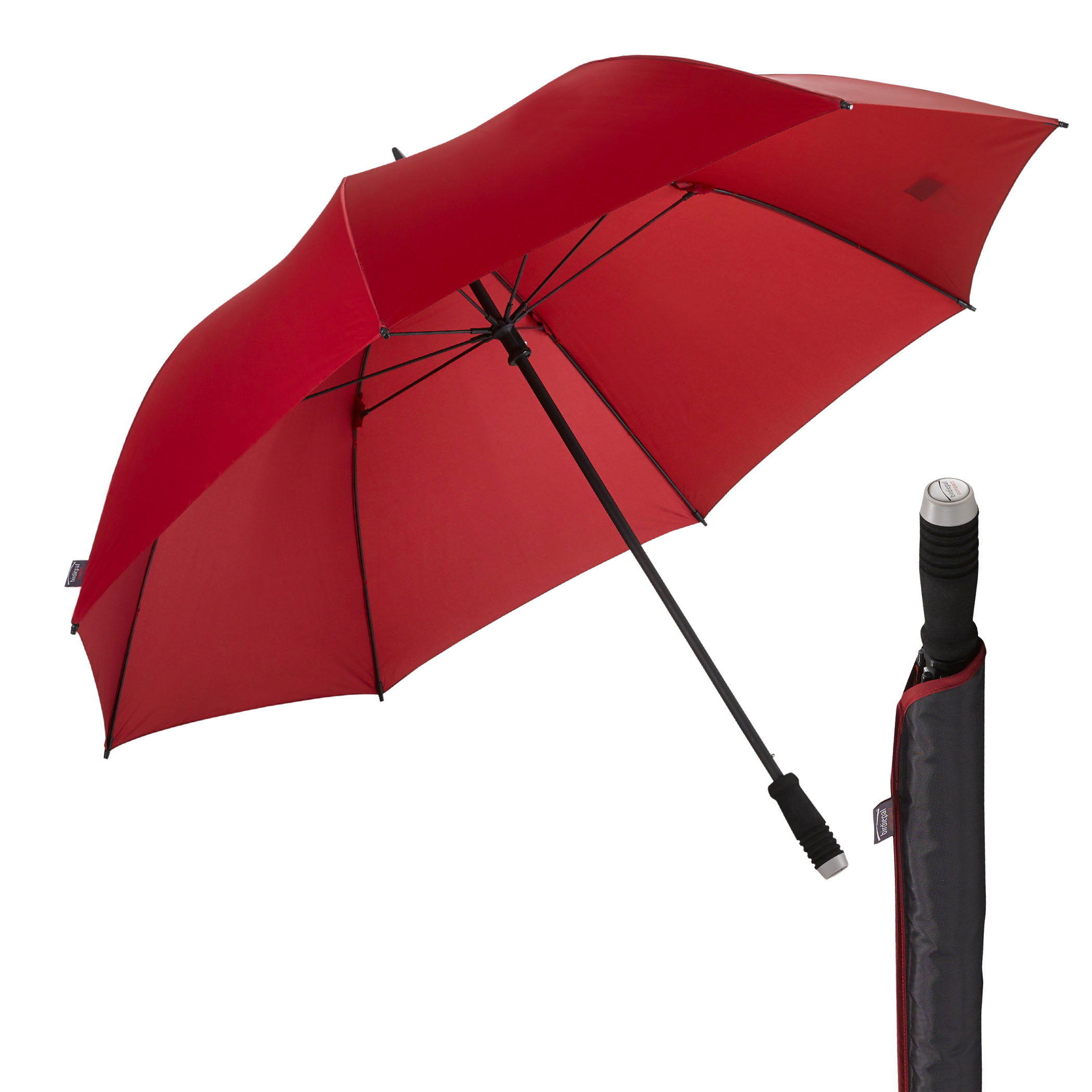 Parapluie de golf birdiepal compact, rouge vin, résistant au vent, parapluie partenaire, taille XXL