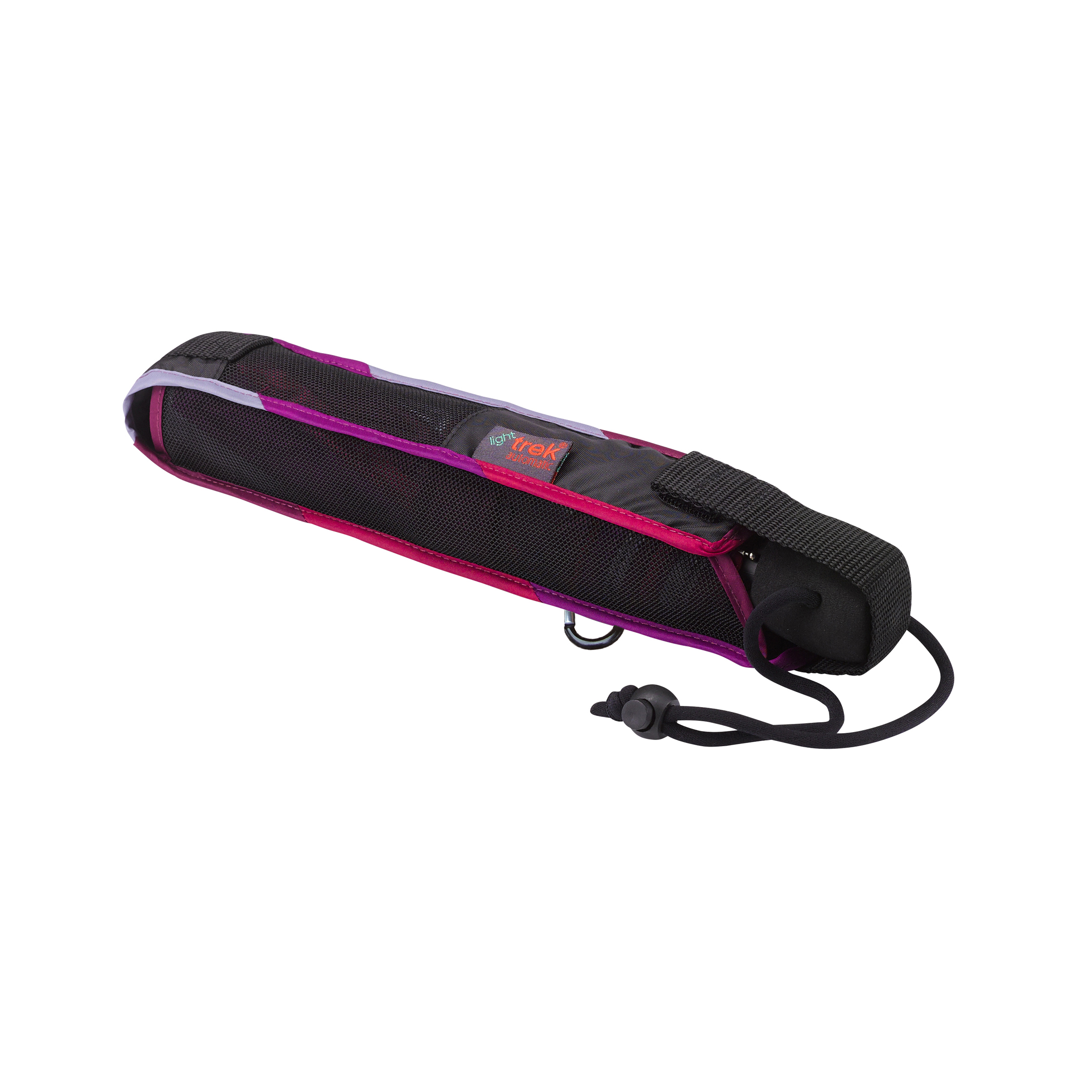 Trekking umbrella light trek automatic, purple / red / grey